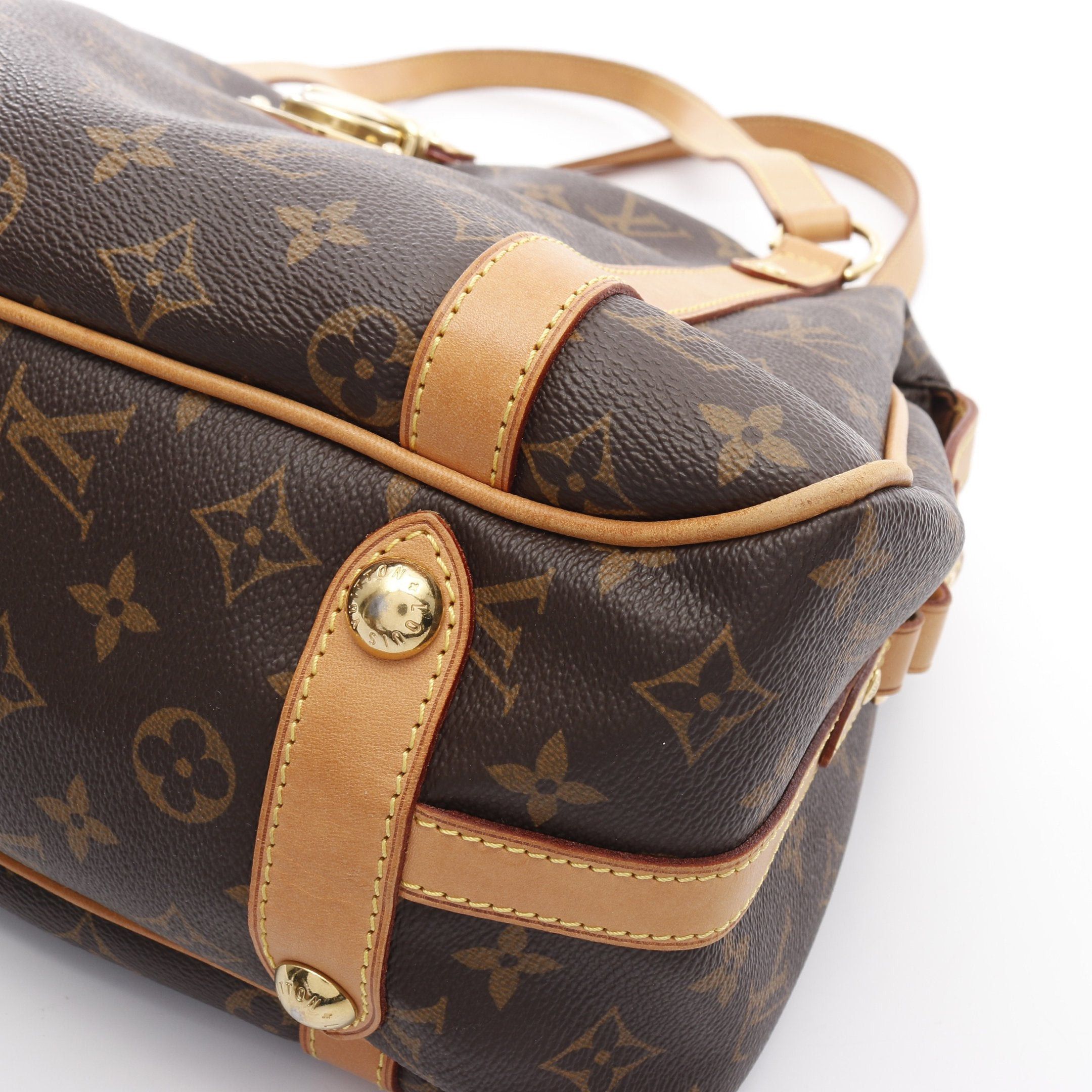 Louis Vuitton Louis Vuitton Stresa Pm Monogram Shoulder Bag Leather Brown Size ONE SIZE - 10 Thumbnail