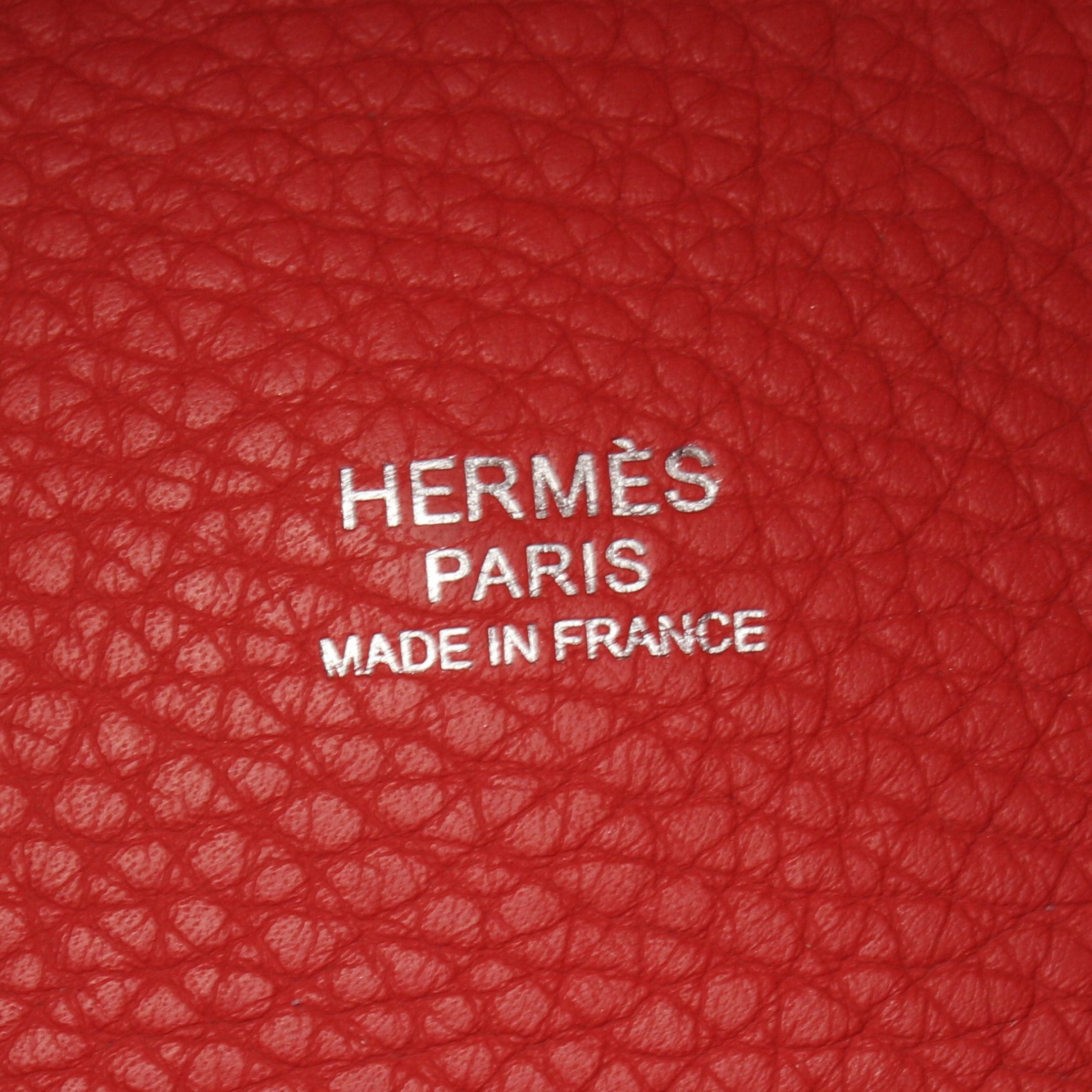 Hermes Hermes Picotin Lock Gm Rouge Pivoine Handbag Clemence Leather Pink Red Silver Hardware T Stamp Size ONE SIZE - 4 Thumbnail