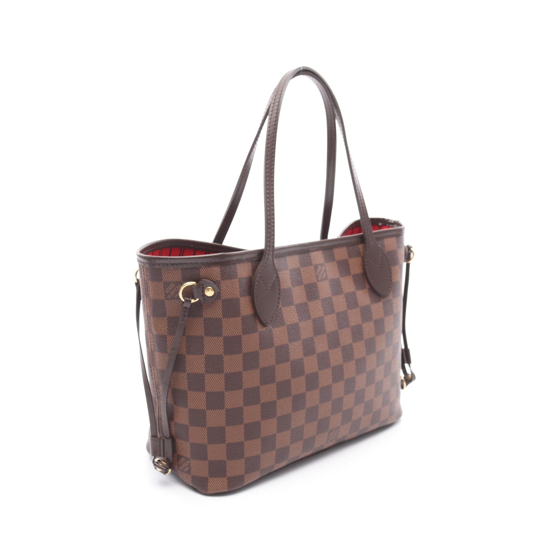 Louis Vuitton Louis Vuitton Neverfull Pm Damier Ebene Handbag Tote Bag Leather Brown Size ONE SIZE - 2 Thumbnail