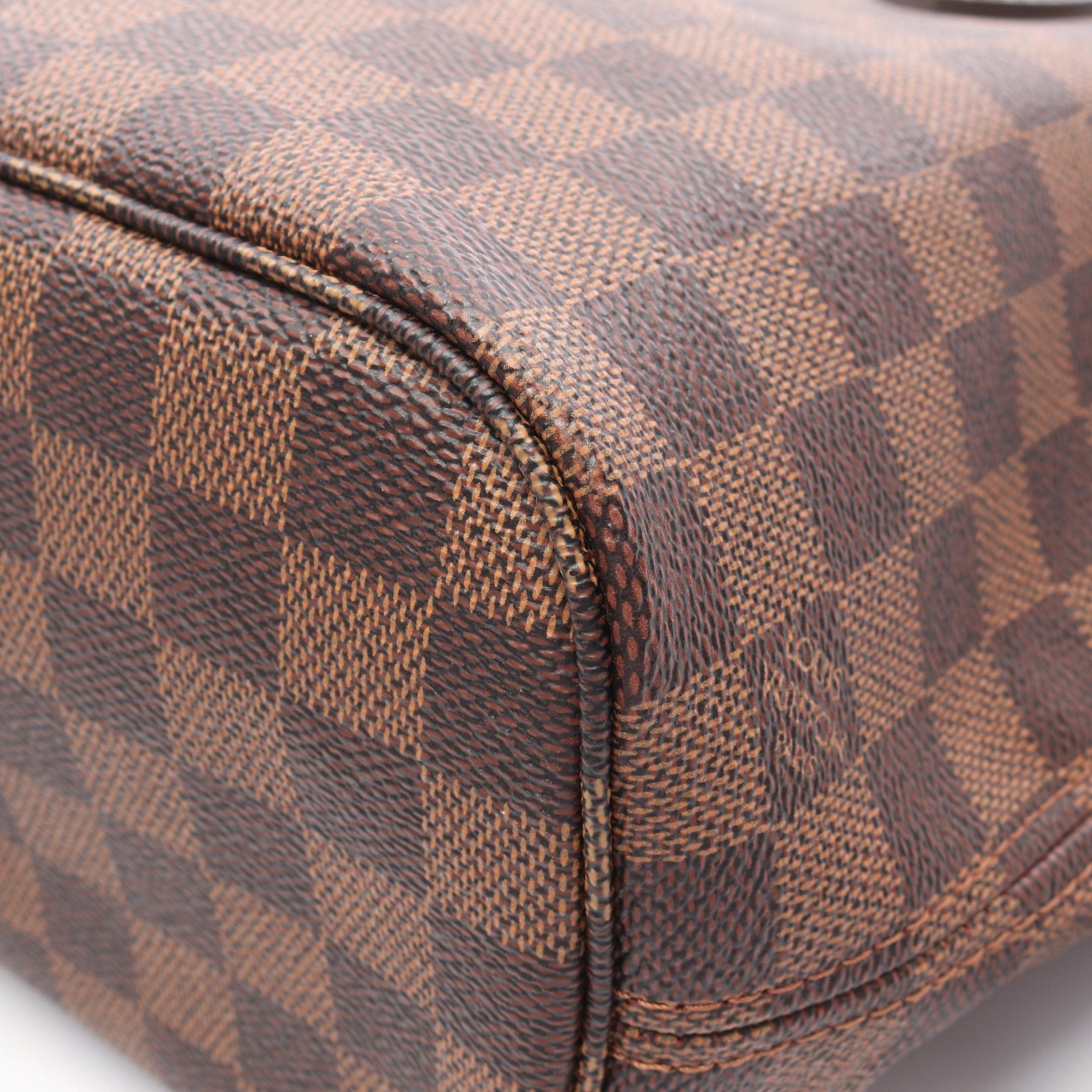 Louis Vuitton Louis Vuitton Neverfull Pm Damier Ebene Handbag Tote Bag Leather Brown Size ONE SIZE - 6 Thumbnail