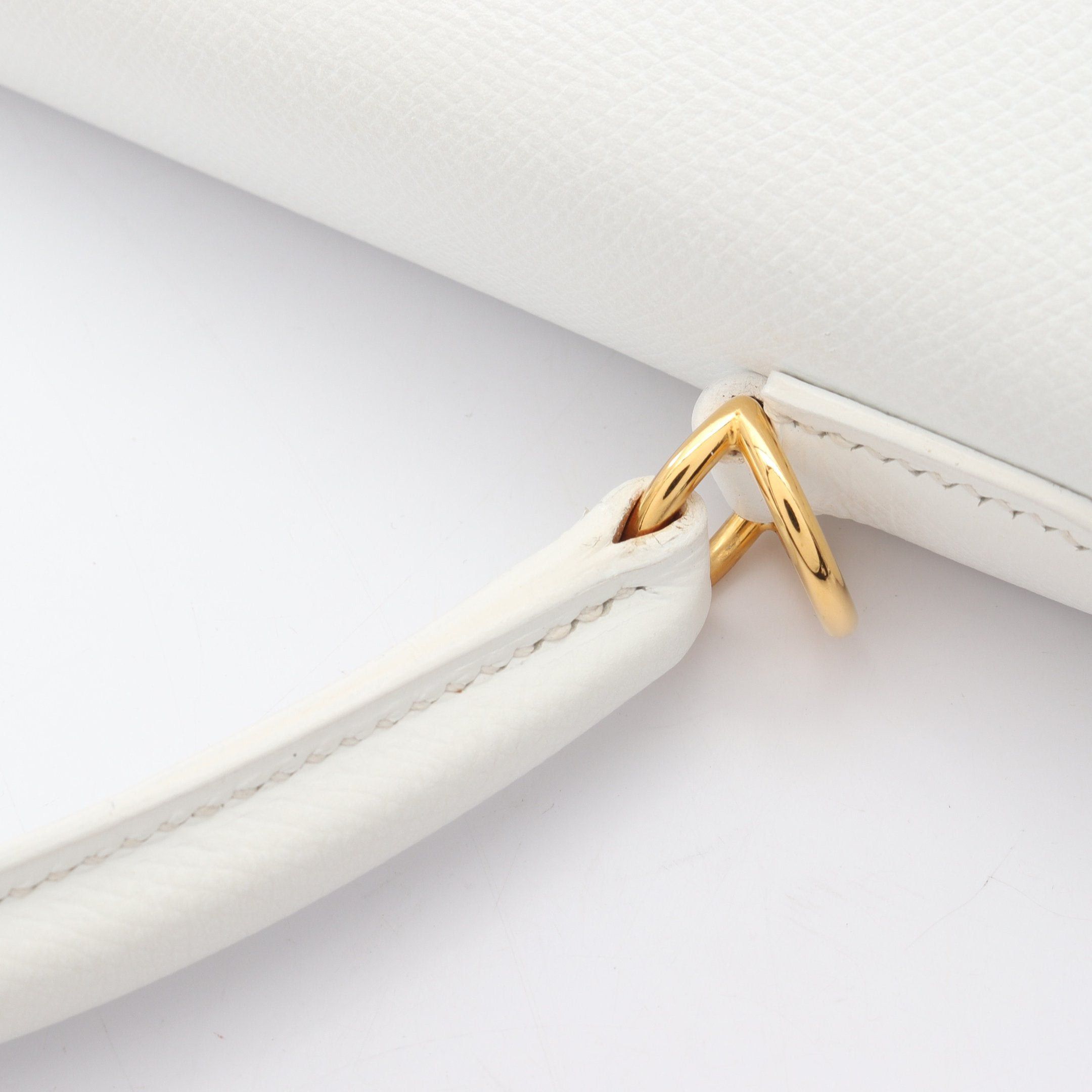 Hermes Hermes Kelly35 Handbag Veau Epsom White Gold Hardware Inner Stitch □I Stamp (Manufactured Around 2005) Size ONE SIZE - 11 Thumbnail