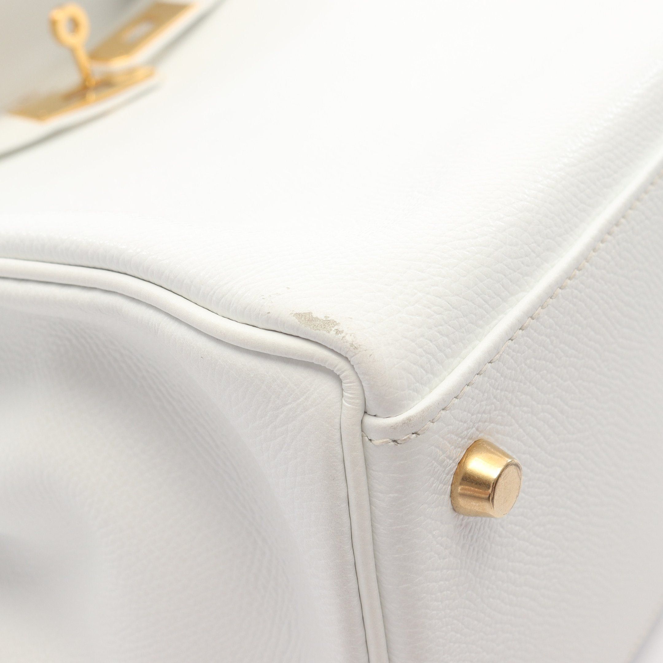 Hermes Hermes Kelly35 Handbag Veau Epsom White Gold Hardware Inner Stitch □I Stamp (Manufactured Around 2005) Size ONE SIZE - 8 Thumbnail