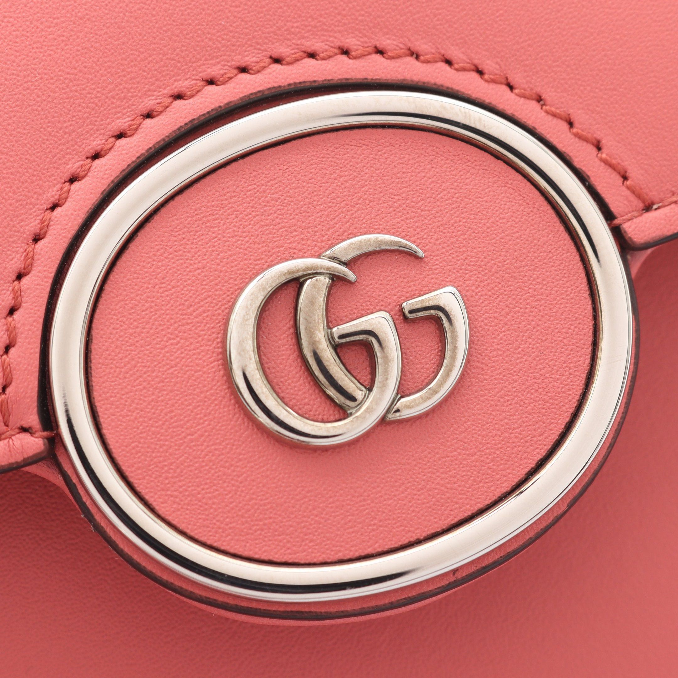 Gucci Gucci Petit Gg Shoulder Bag Leather Pink Size ONE SIZE - 6 Thumbnail