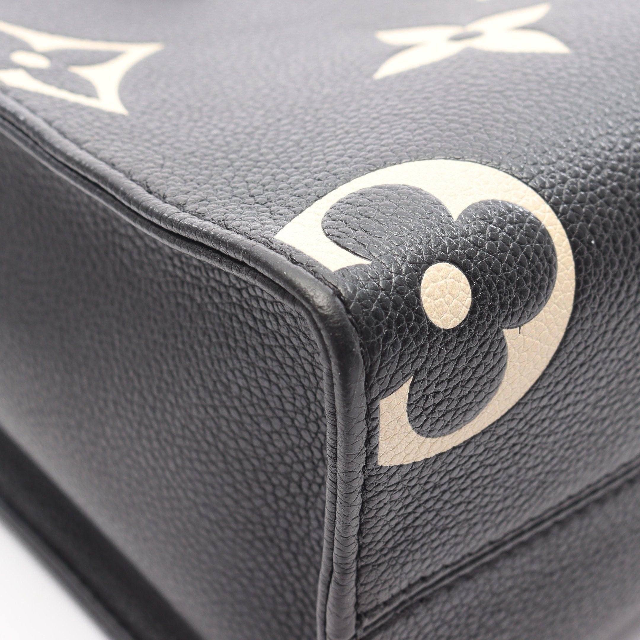 Louis Vuitton Louis Vuitton On-The-Go Pm Bicolor Monogram Empreinte Handbag Leather Black Beige Size ONE SIZE - 6 Thumbnail