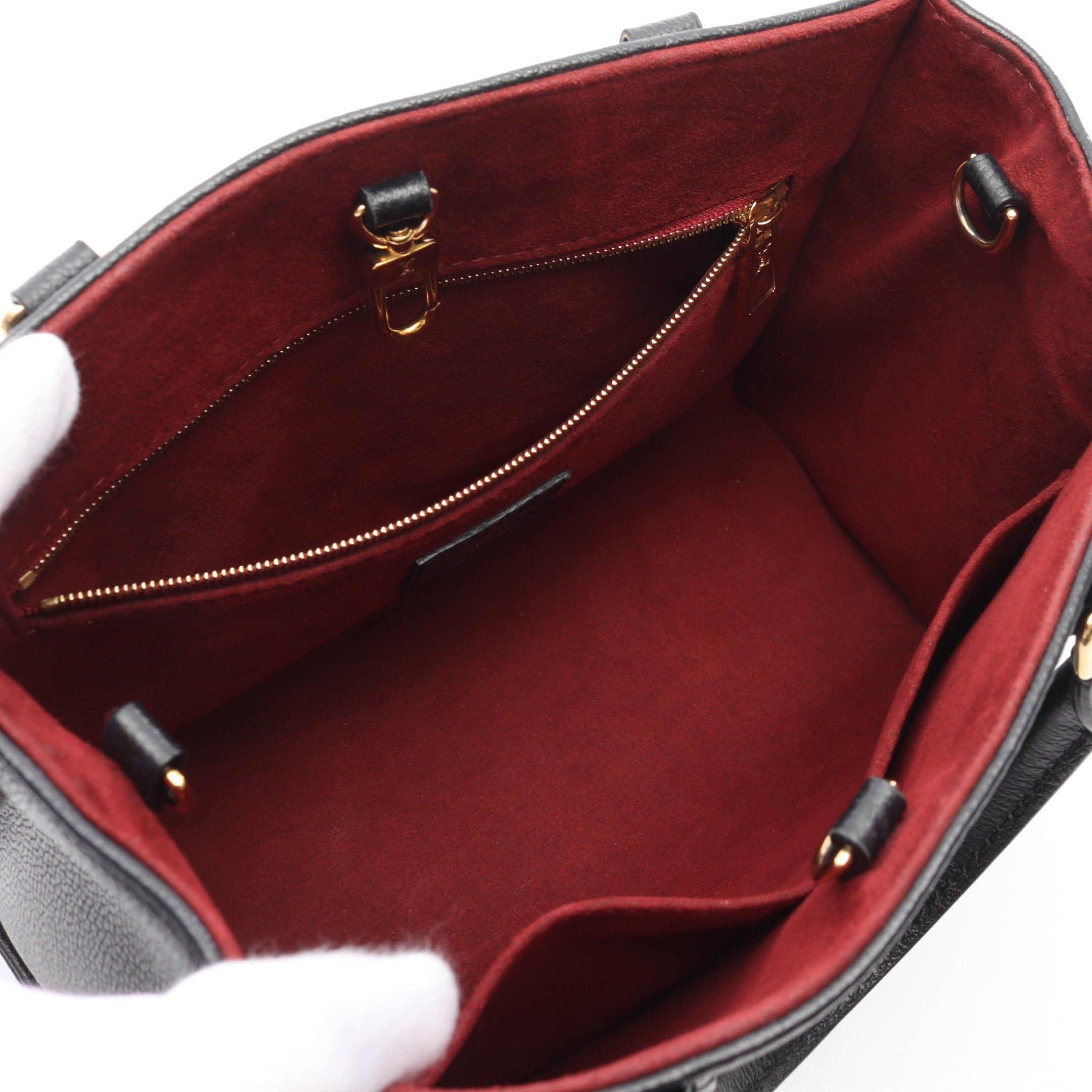 Louis Vuitton Louis Vuitton On-The-Go Pm Bicolor Monogram Empreinte Handbag Leather Black Beige Size ONE SIZE - 3 Thumbnail