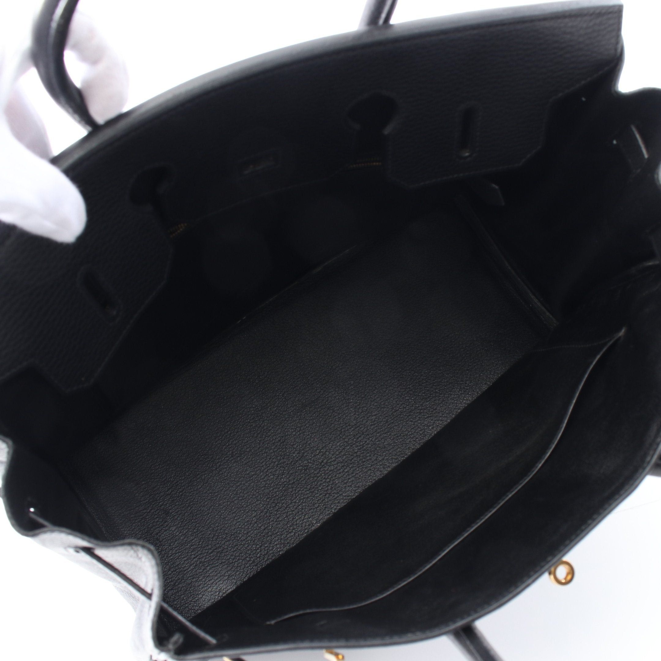 Hermes Hermes Birkin 35 Handbag Ardennes Black Gold Hardware Stamp (Manufactured Around 2002) Size ONE SIZE - 3 Thumbnail
