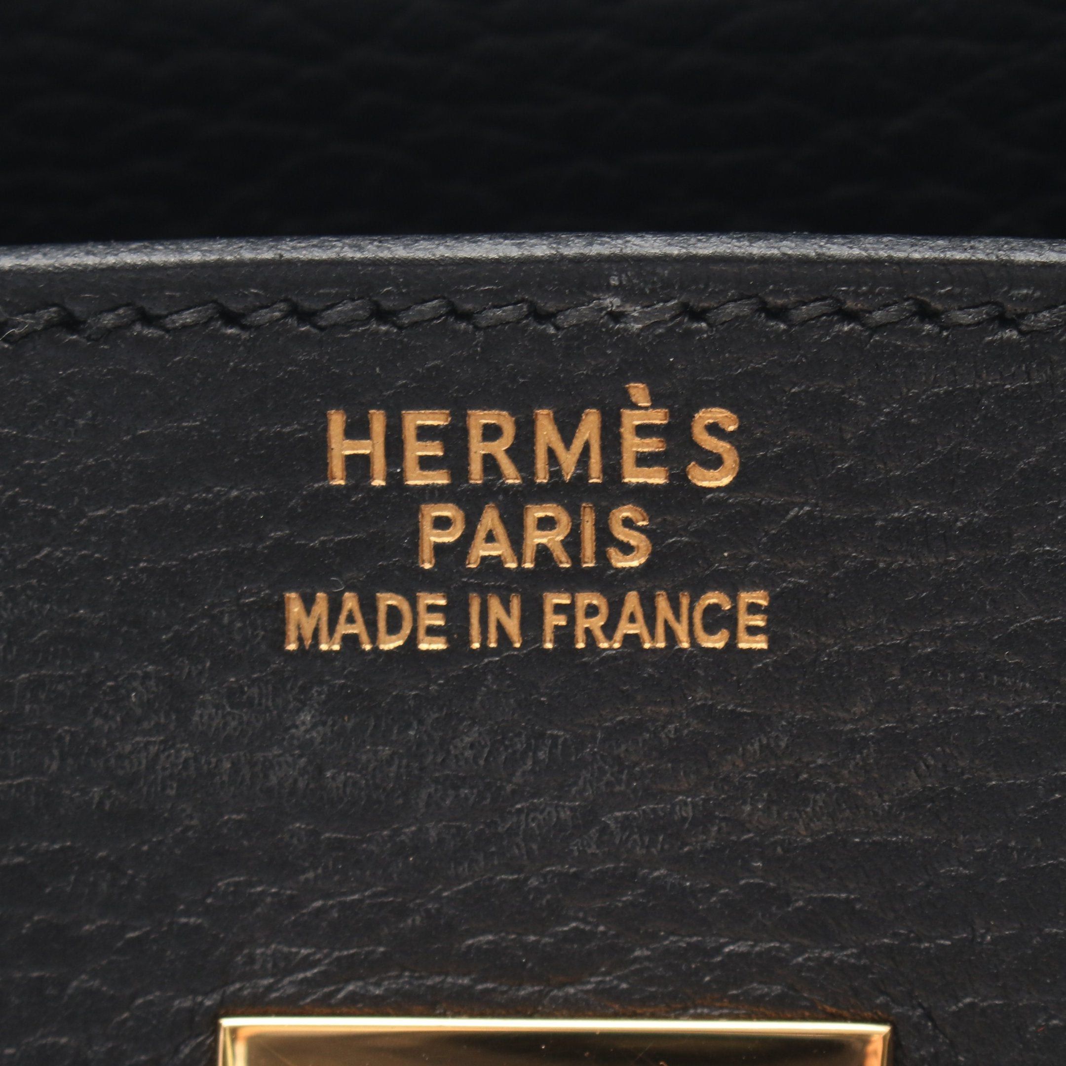 Hermes Hermes Birkin 35 Handbag Ardennes Black Gold Hardware Stamp (Manufactured Around 2002) Size ONE SIZE - 4 Thumbnail