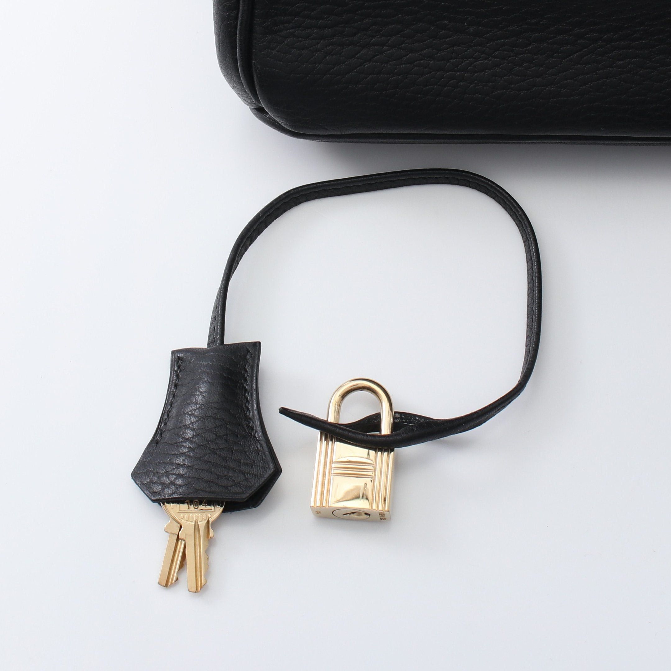 Hermes Hermes Birkin 35 Handbag Ardennes Black Gold Hardware Stamp (Manufactured Around 2002) Size ONE SIZE - 6 Thumbnail