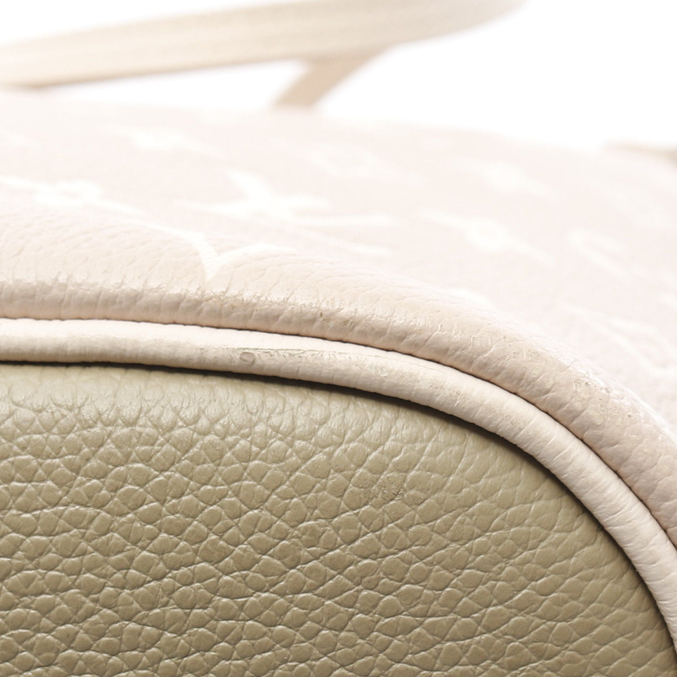 Louis Vuitton Louis Vuitton Neverfull Mm Monogram Empreinte Spring In The City Khaki Beige Shoulder Bag Tote Leather Green Ivory Size ONE SIZE - 9 Thumbnail
