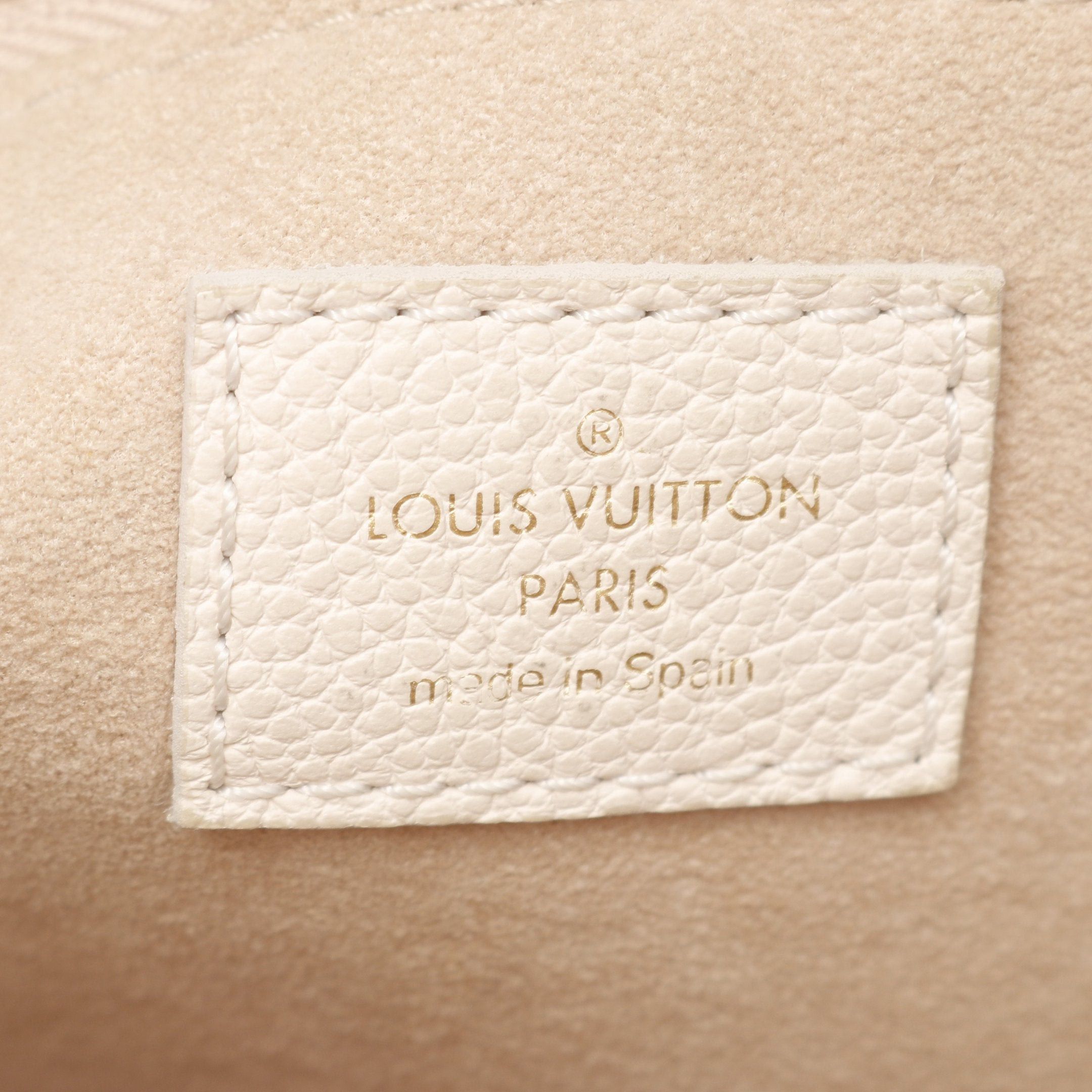 Louis Vuitton Louis Vuitton Neverfull Mm Monogram Empreinte Spring In The City Khaki Beige Shoulder Bag Tote Leather Green Ivory Size ONE SIZE - 4 Thumbnail