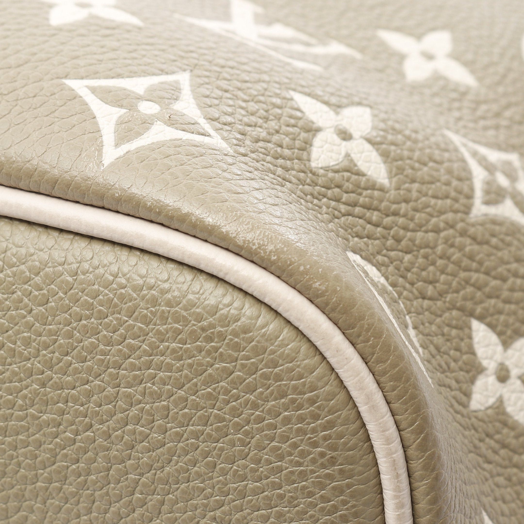 Louis Vuitton Louis Vuitton Neverfull Mm Monogram Empreinte Spring In The City Khaki Beige Shoulder Bag Tote Leather Green Ivory Size ONE SIZE - 8 Thumbnail