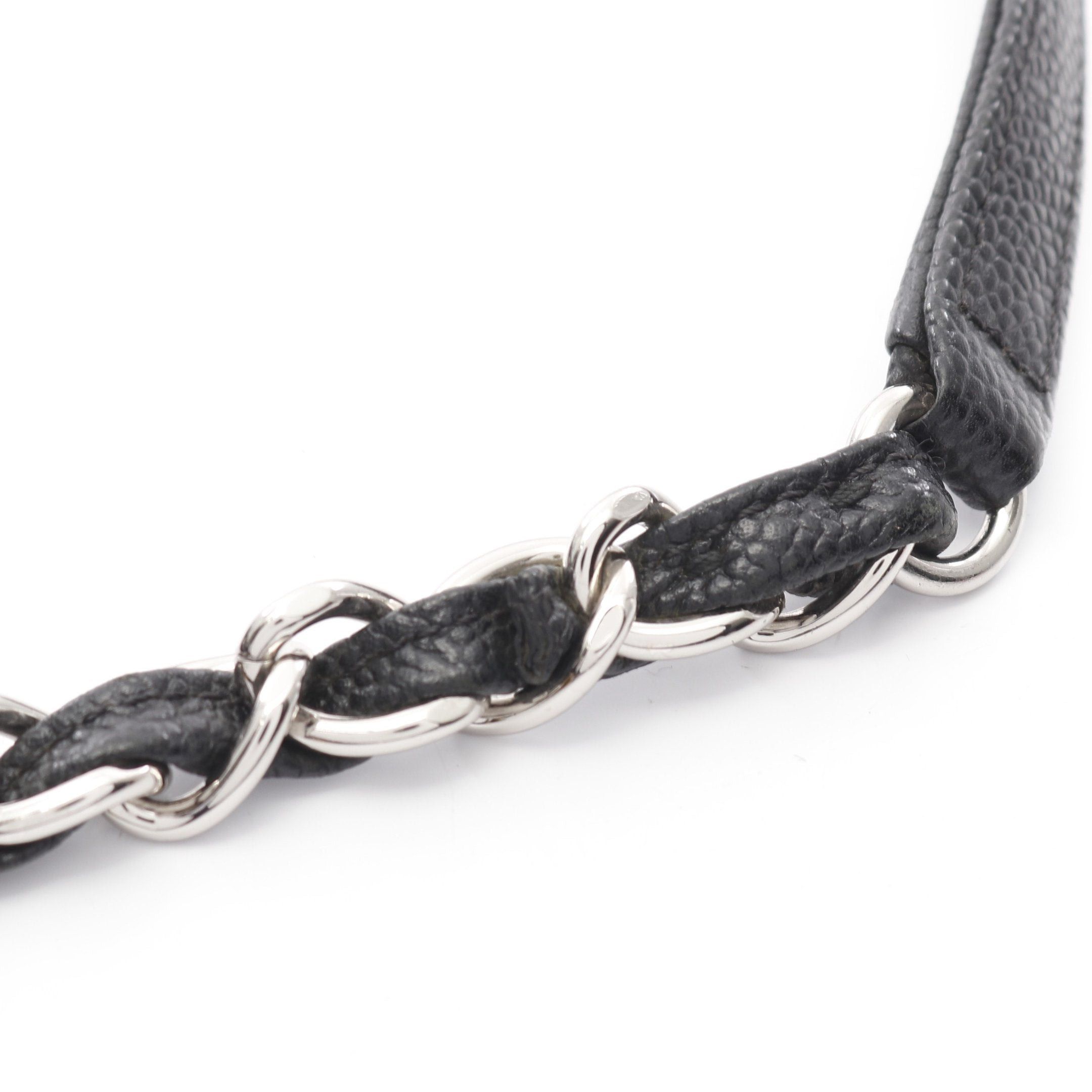 Chanel Chanel Matelasse Chain Shoulder Bag One Caviar Skin Black Silver Hardware Size ONE SIZE - 6 Thumbnail