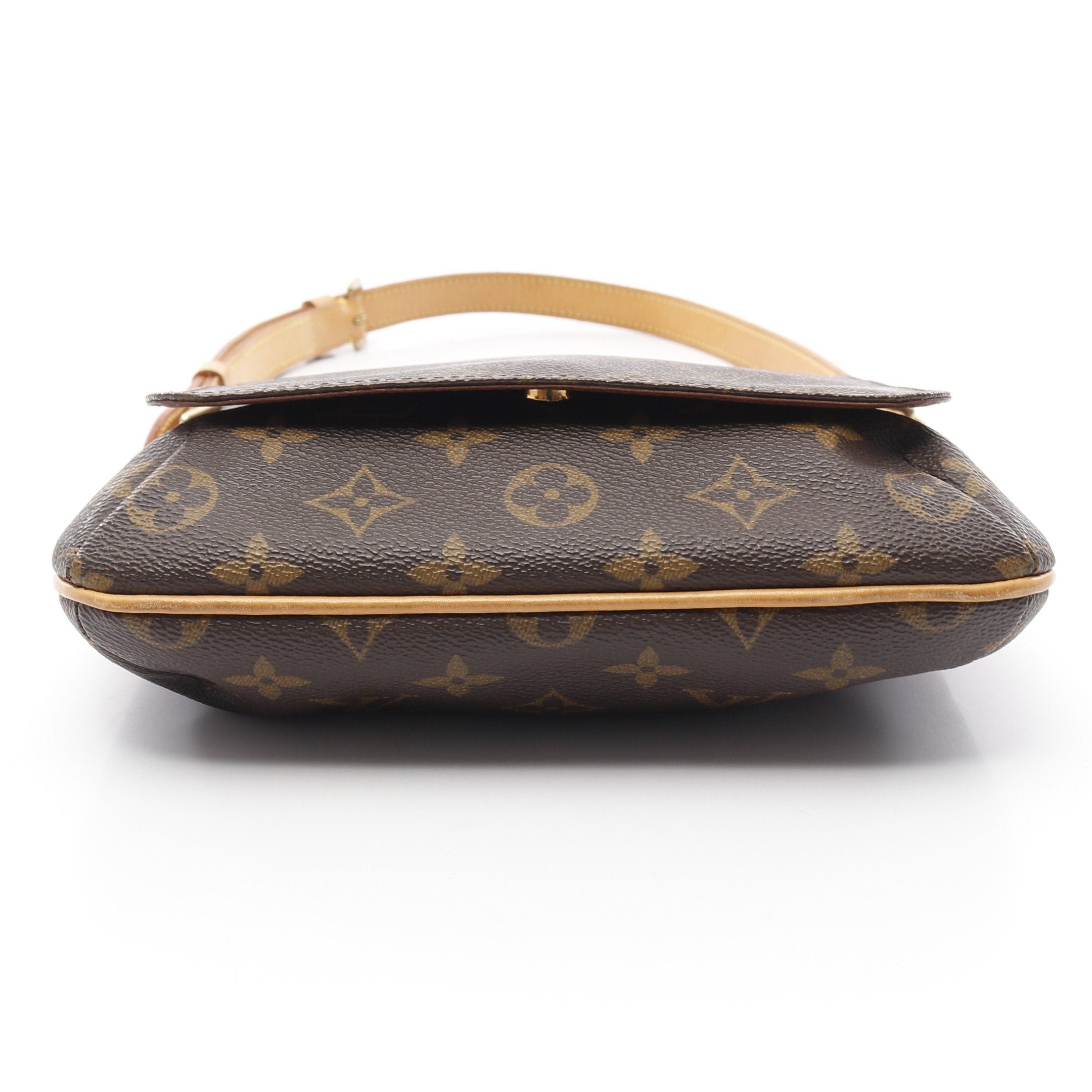 Louis Vuitton Louis Vuitton Musette Salsa Short Strap Monogram Shoulder Bag Leather Brown Size ONE SIZE - 8 Thumbnail