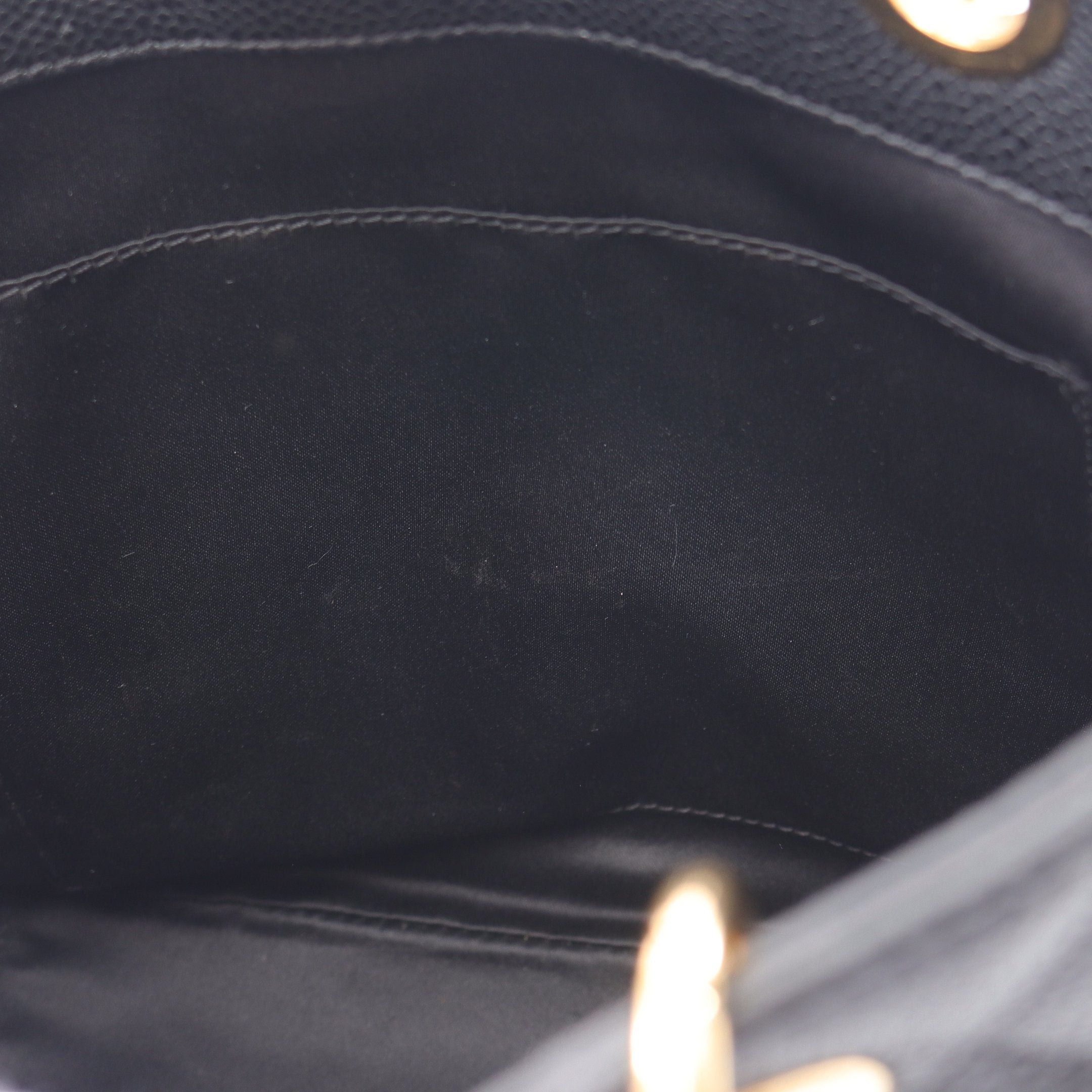 Chanel Chanel Matelasse Pst Chain Shoulder Bag Tote Caviar Skin Black Gold Hardware Size ONE SIZE - 6 Thumbnail