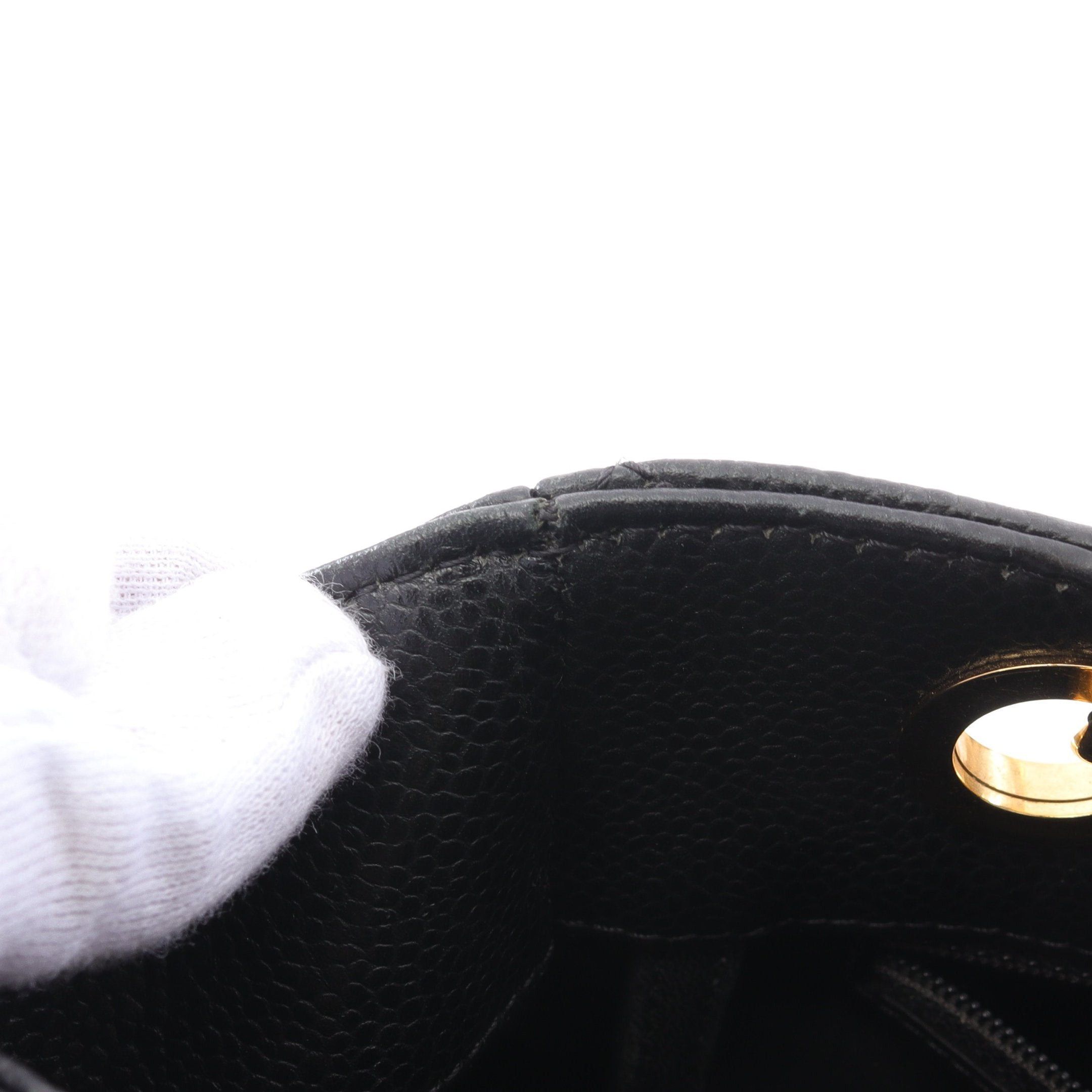 Chanel Chanel Matelasse Pst Chain Shoulder Bag Tote Caviar Skin Black Gold Hardware Size ONE SIZE - 9 Thumbnail