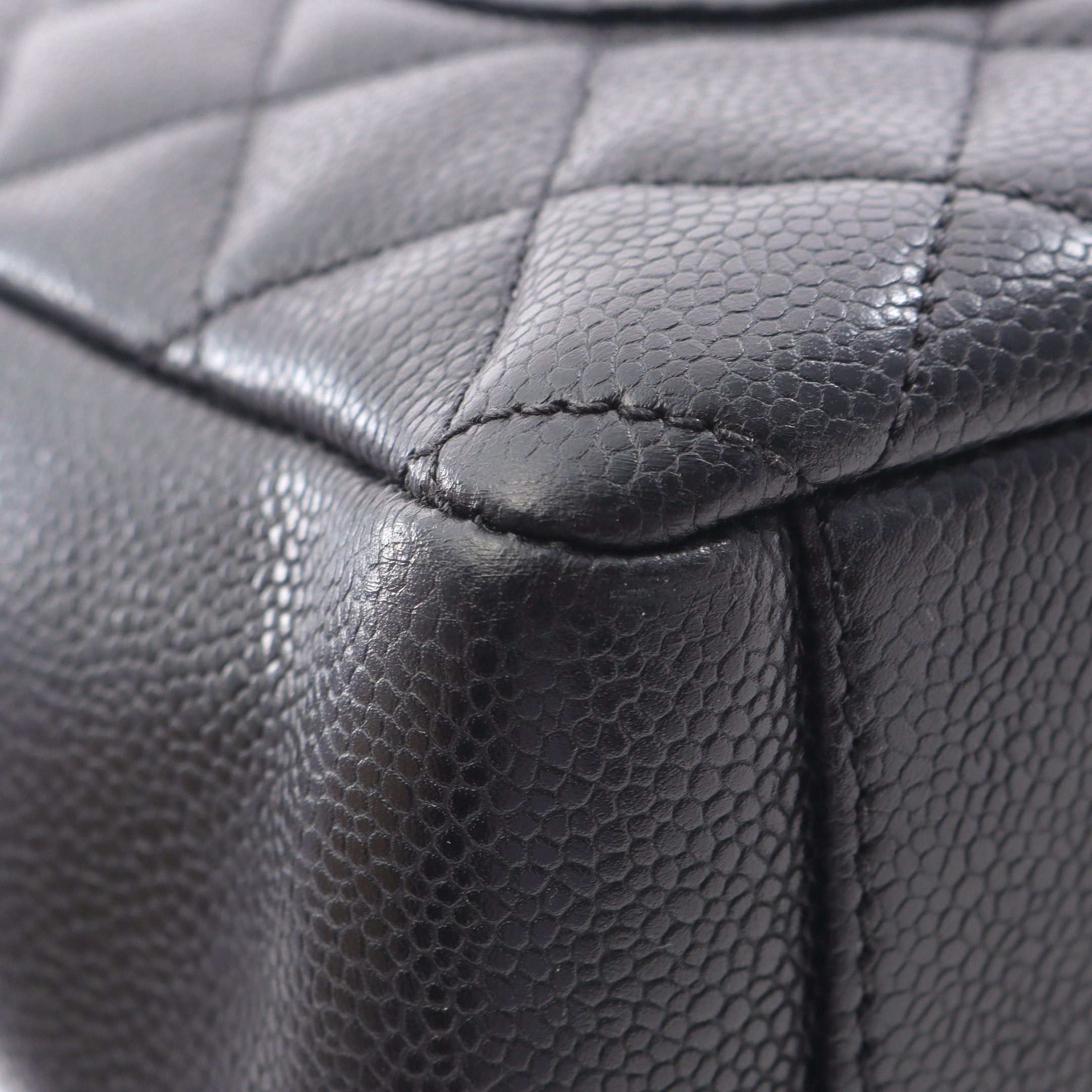 Chanel Chanel Matelasse Pst Chain Shoulder Bag Tote Caviar Skin Black Gold Hardware Size ONE SIZE - 10 Thumbnail
