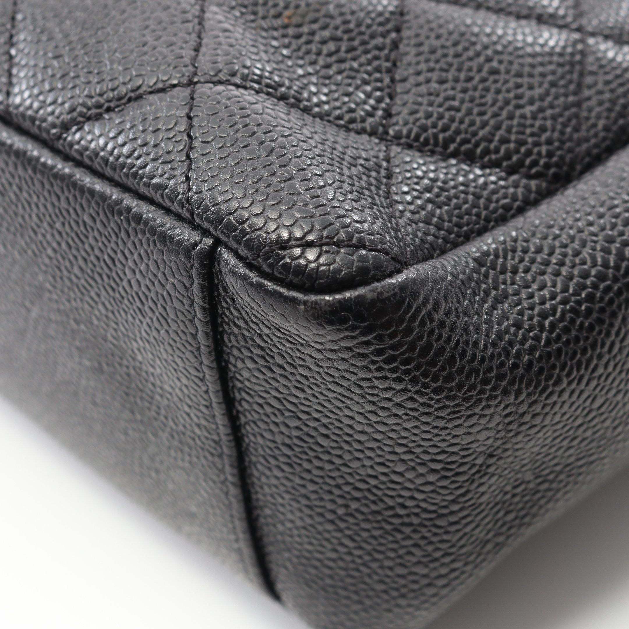 Chanel Chanel Matelasse Pst Chain Shoulder Bag Tote Caviar Skin Black Gold Hardware Size ONE SIZE - 7 Thumbnail