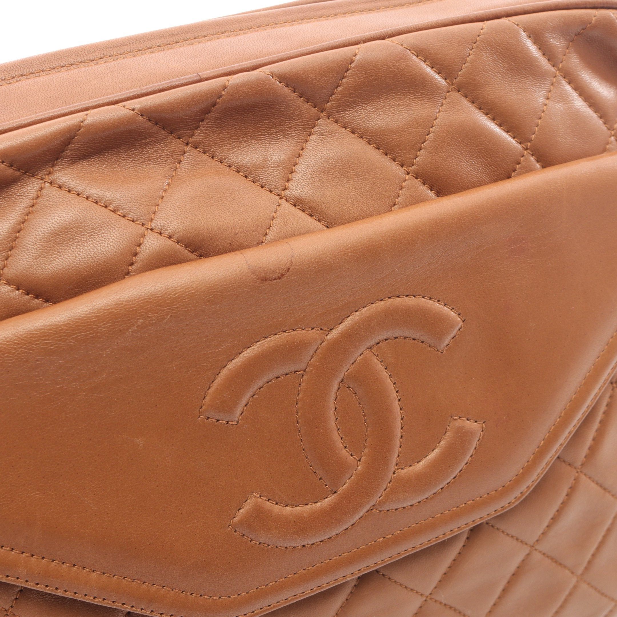 Chanel Chanel Matelasse Chain Shoulder Bag Lambskin Light Brown Gold Hardware Size ONE SIZE - 7 Thumbnail