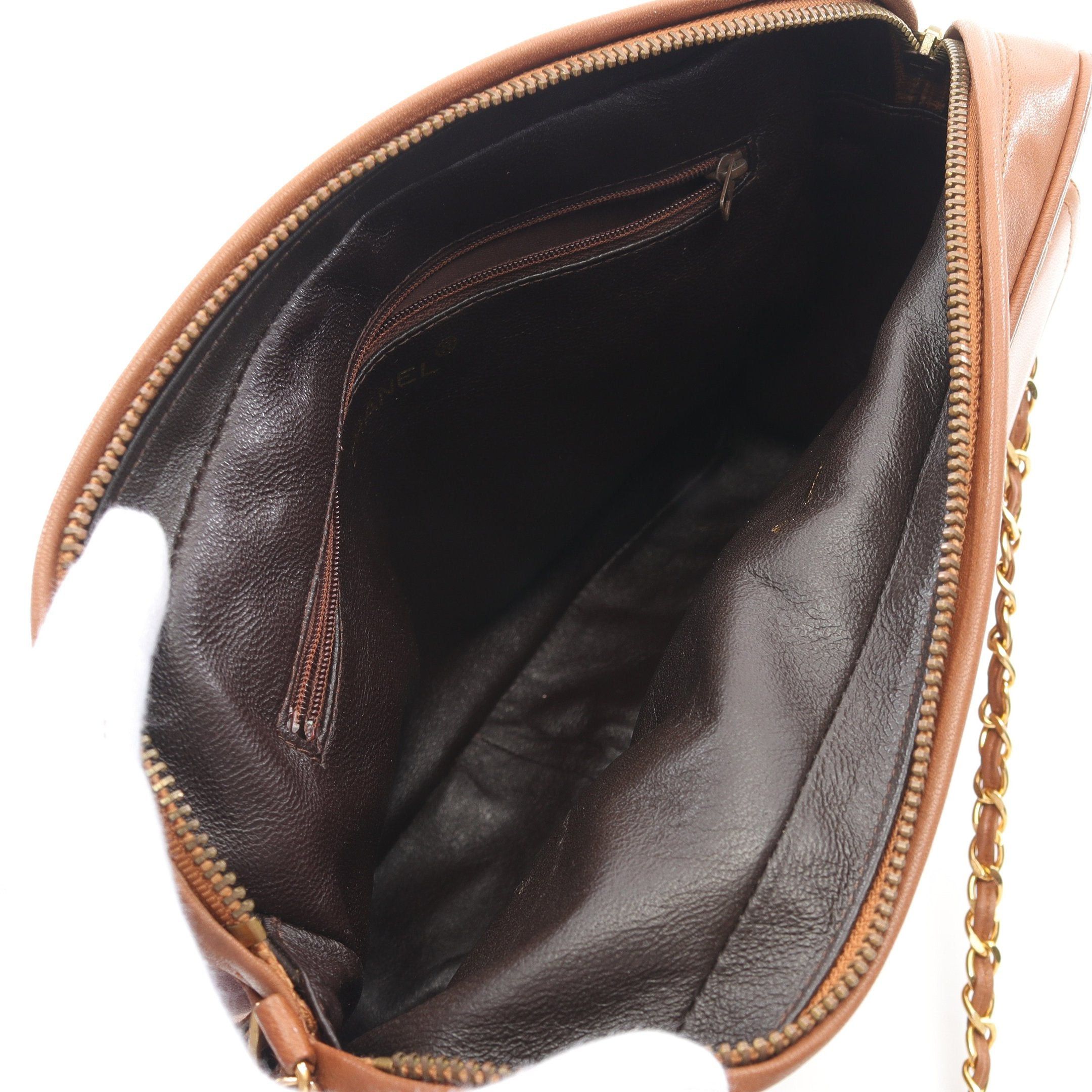 Chanel Chanel Matelasse Chain Shoulder Bag Lambskin Light Brown Gold Hardware Size ONE SIZE - 3 Thumbnail