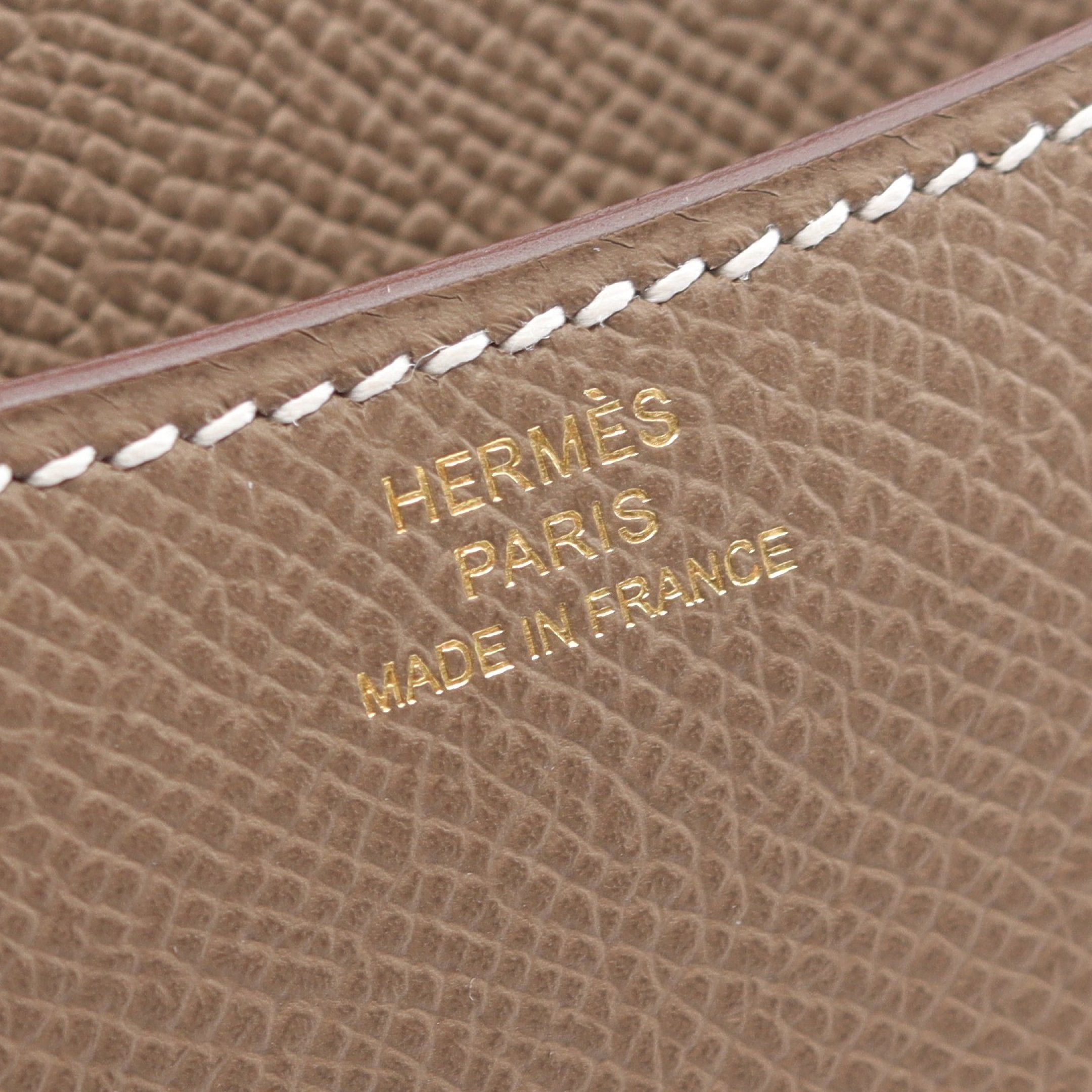 Hermes Hermes Constance 3 Mini Etoupe Shoulder Bag Veau Epsom Gray Brown Gold Hardware K Stamp Size ONE SIZE - 4 Thumbnail