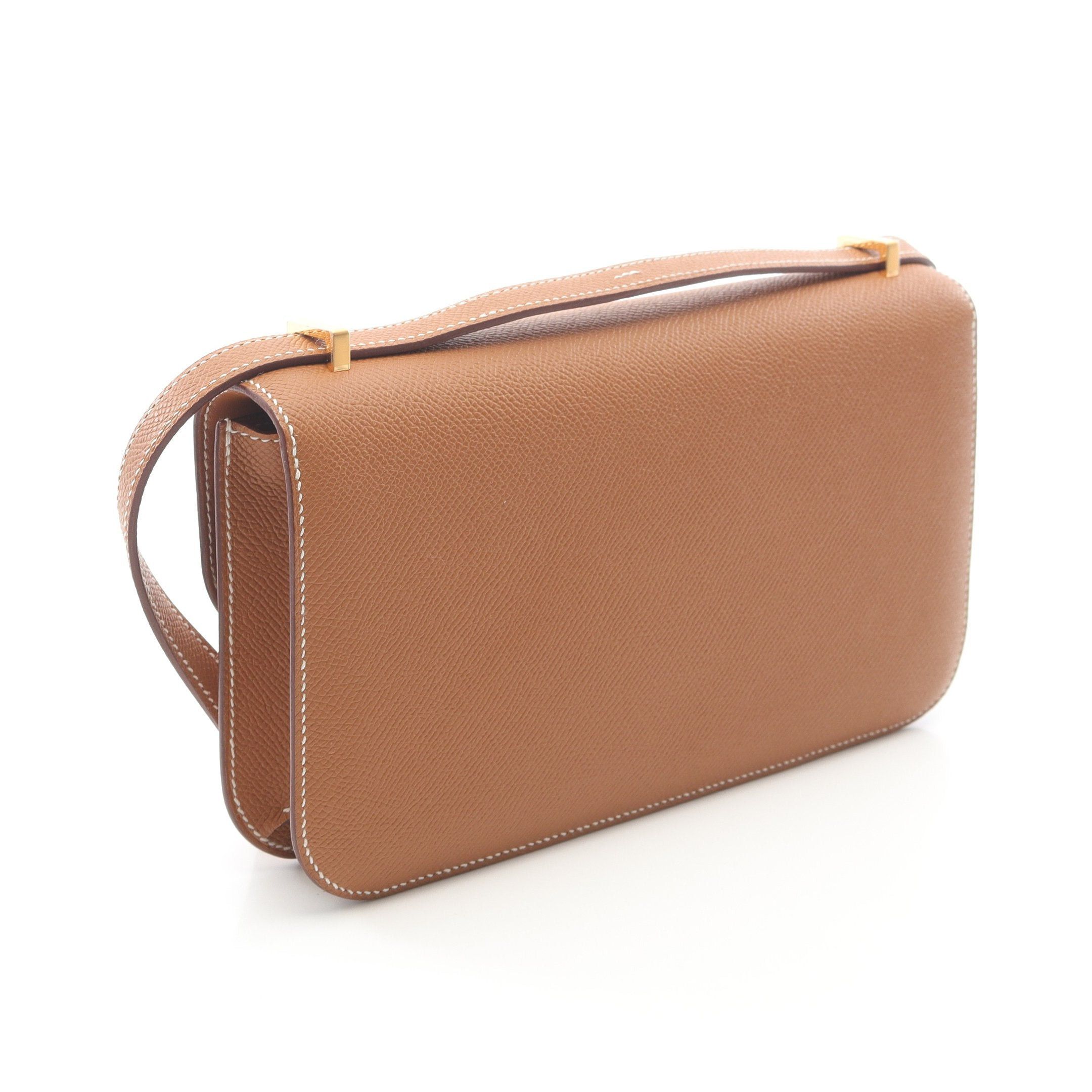 Hermes Hermes Constance Elan Gold Shoulder Bag Veau Epsom Light Brown Hardware Double Engraved Size ONE SIZE - 2 Thumbnail