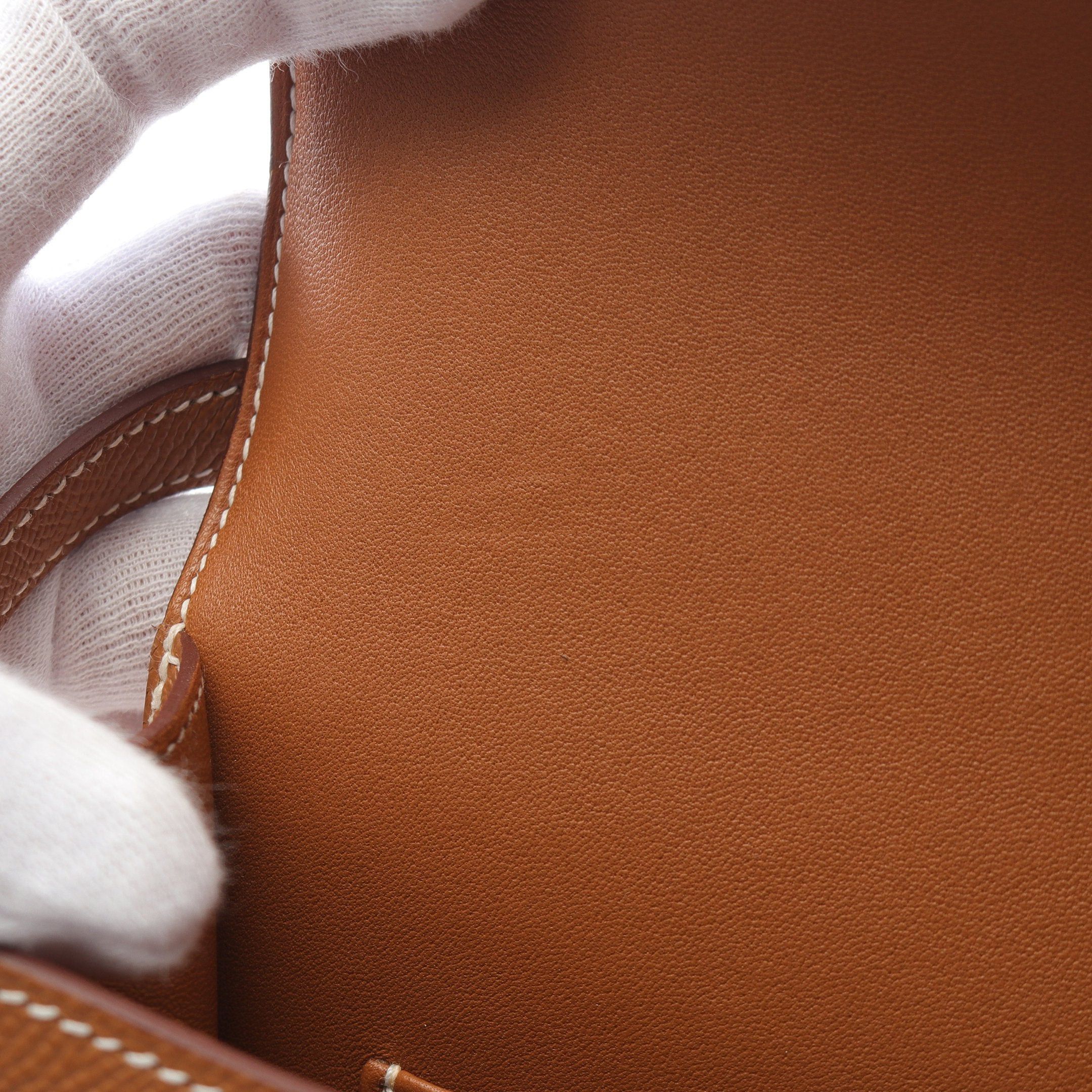 Hermes Hermes Constance Elan Gold Shoulder Bag Veau Epsom Light Brown Hardware Double Engraved Size ONE SIZE - 7 Thumbnail