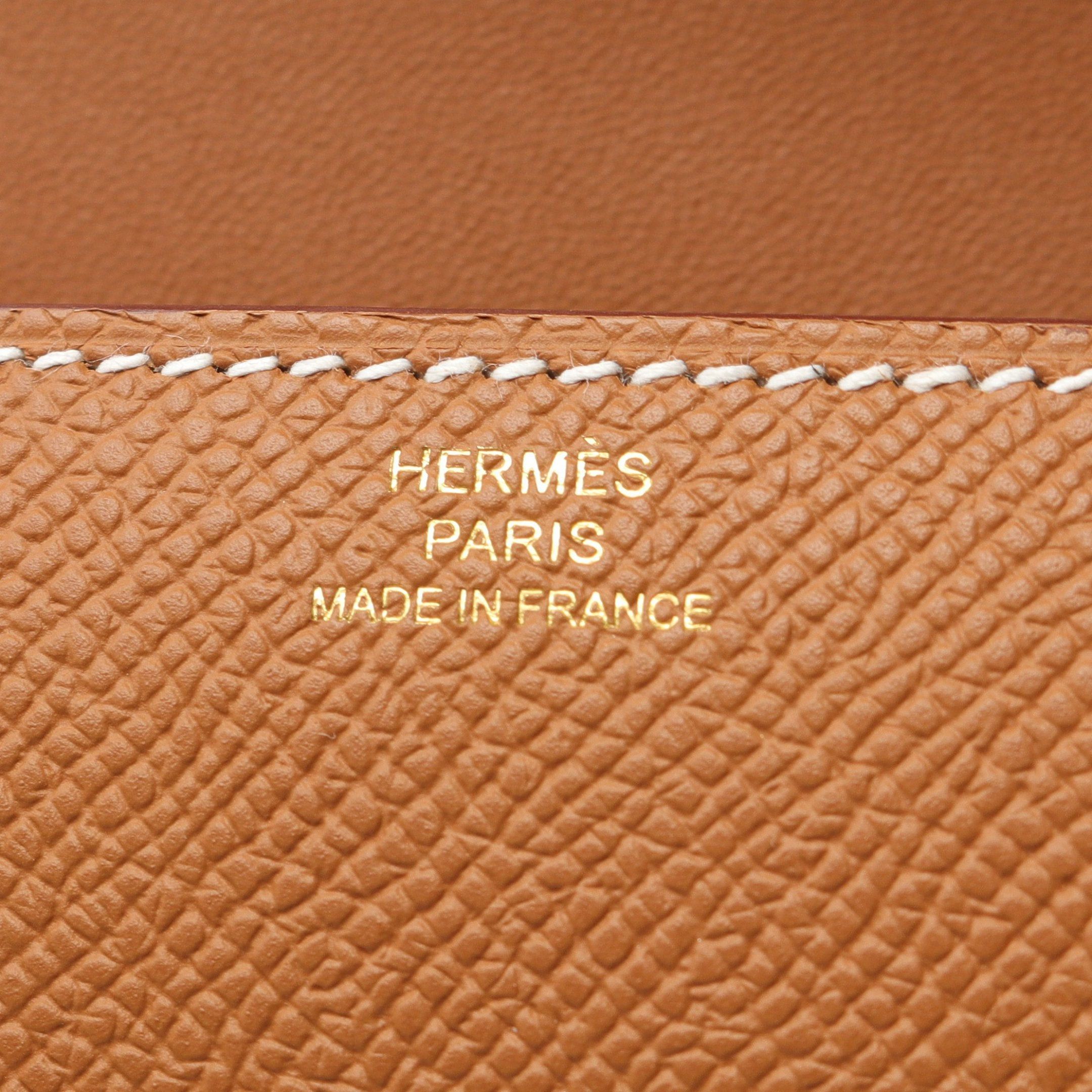 Hermes Hermes Constance Elan Gold Shoulder Bag Veau Epsom Light Brown Hardware Double Engraved Size ONE SIZE - 4 Thumbnail
