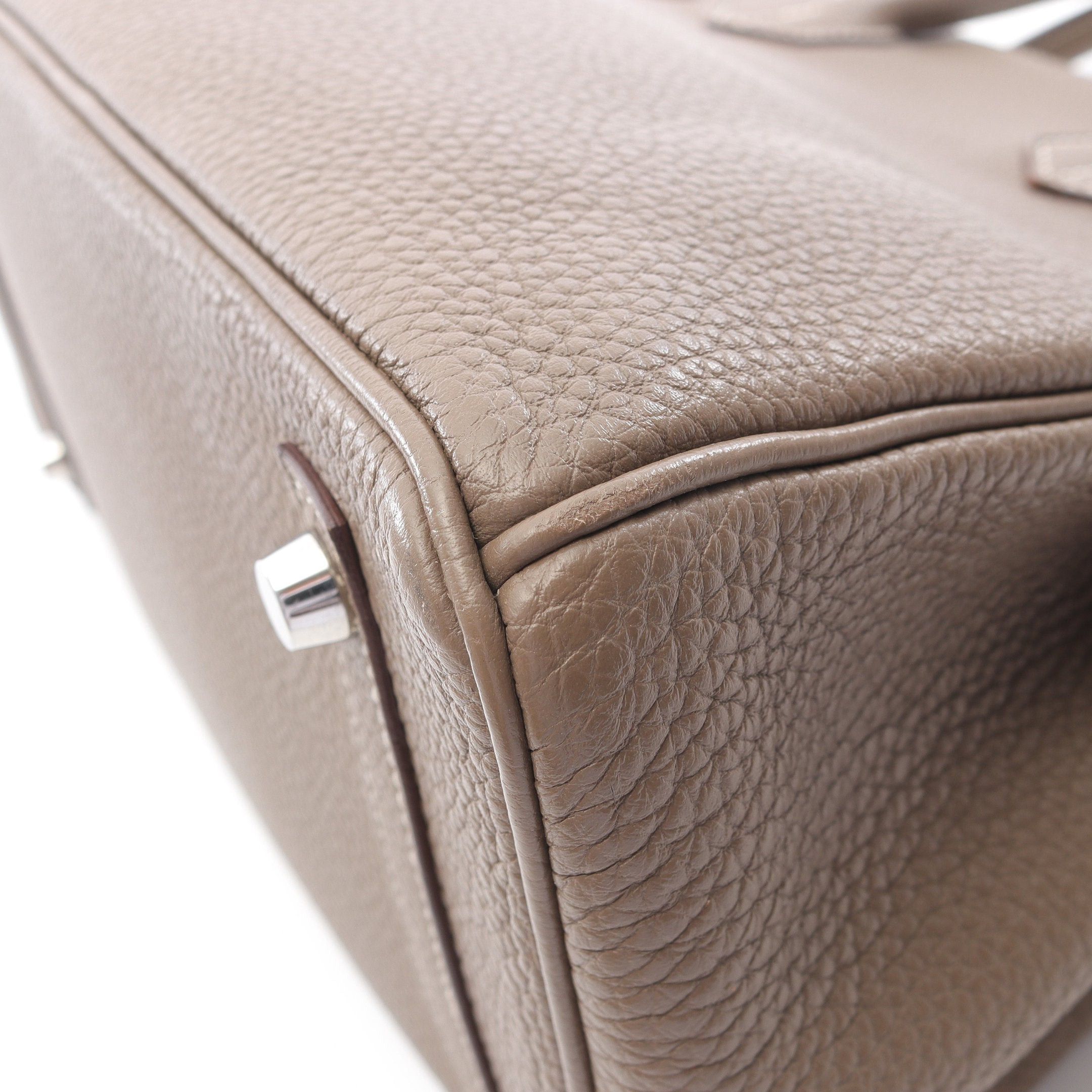 Hermes Hermes Birkin 30 Etoupe Handbag Togo Gray Brown Silver Hardware X Stamp Size ONE SIZE - 9 Thumbnail
