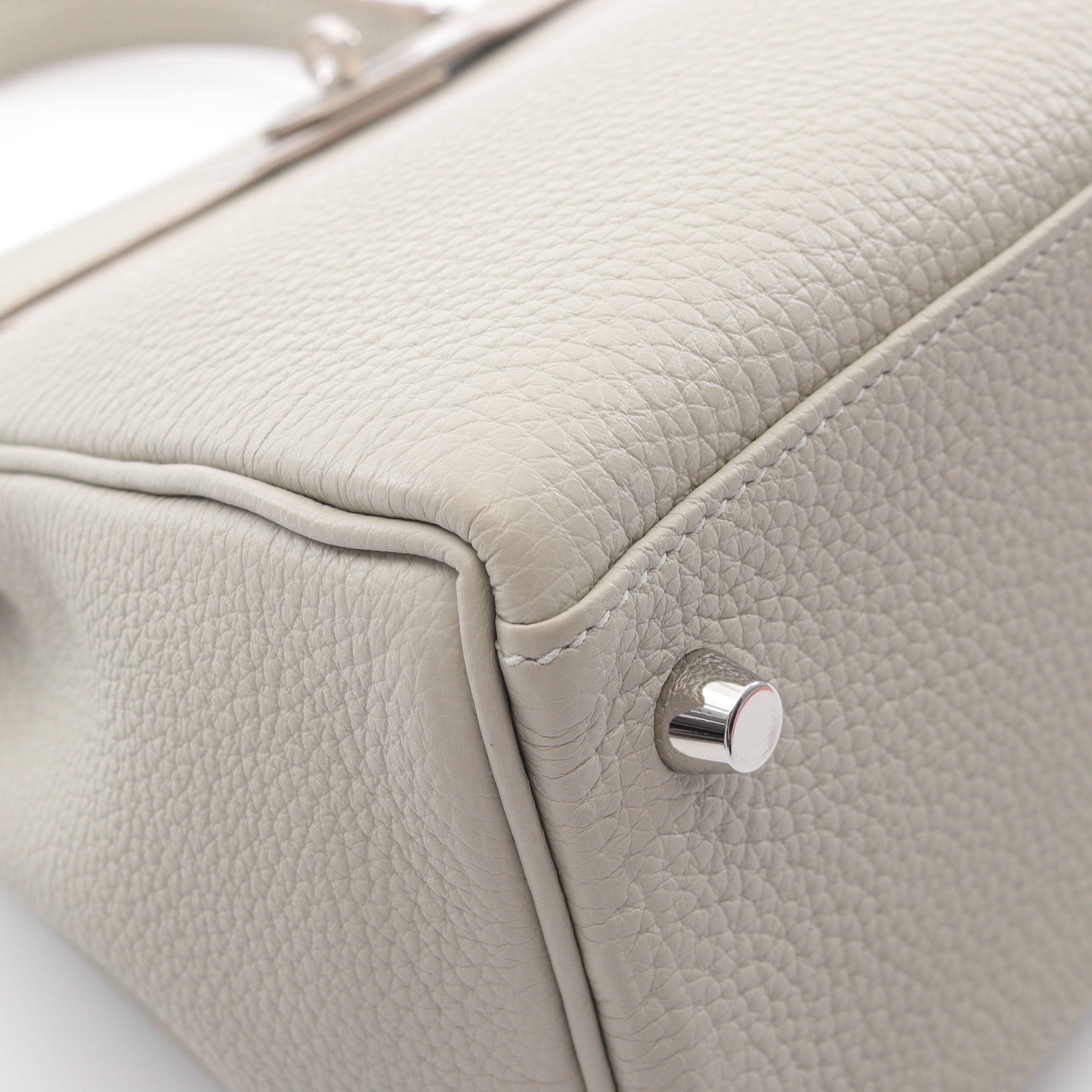 Hermes Hermes Kelly28 Gris Perle Handbag Togo Light Gray Silver Hardware B Stamp Size ONE SIZE - 7 Thumbnail