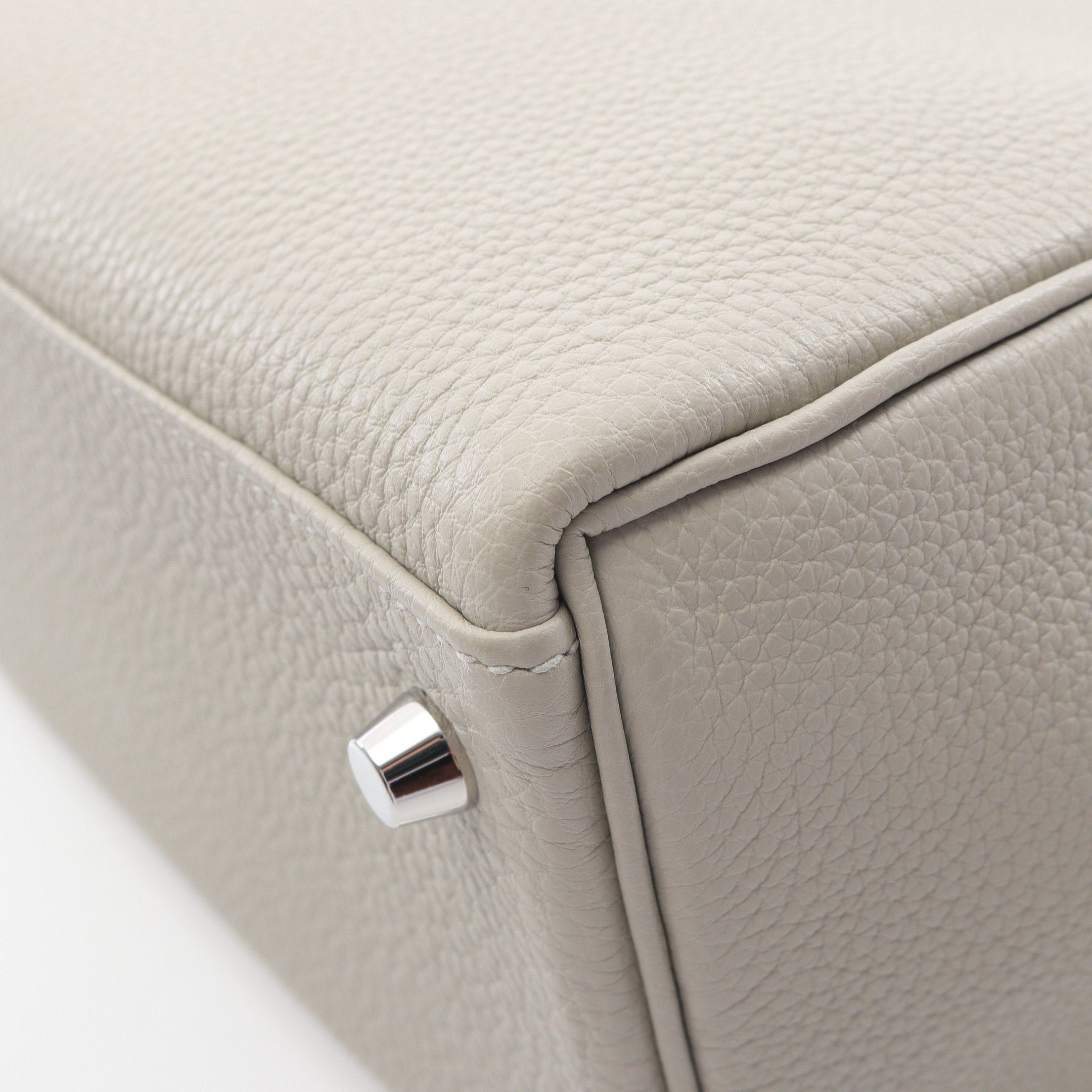 Hermes Hermes Kelly28 Gris Perle Handbag Togo Light Gray Silver Hardware B Stamp Size ONE SIZE - 8 Thumbnail