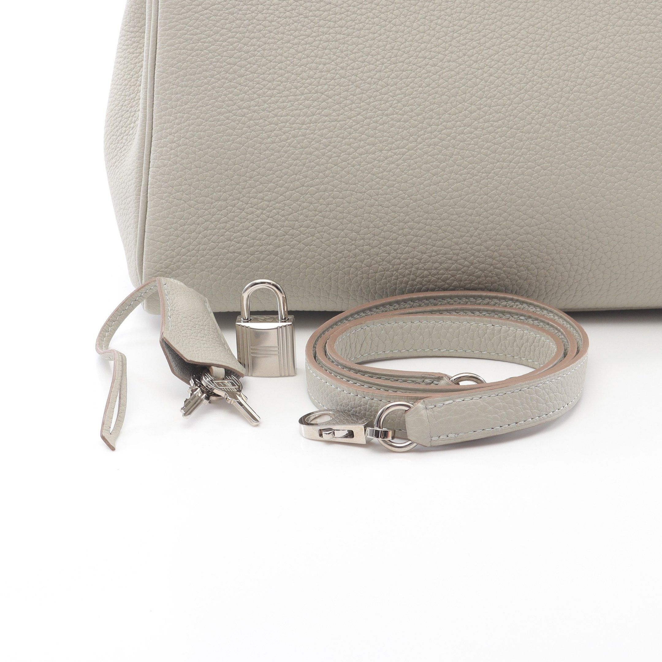 Hermes Hermes Kelly28 Gris Perle Handbag Togo Light Gray Silver Hardware B Stamp Size ONE SIZE - 6 Thumbnail