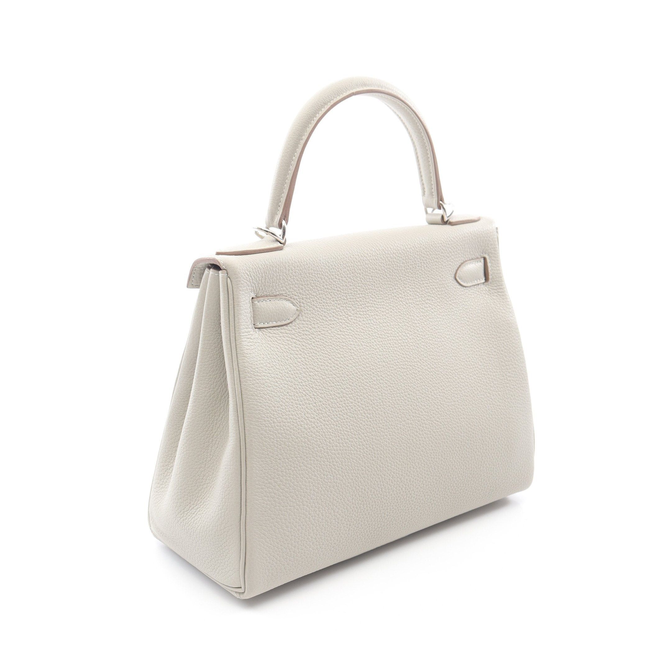 Hermes Hermes Kelly28 Gris Perle Handbag Togo Light Gray Silver Hardware B Stamp Size ONE SIZE - 2 Thumbnail