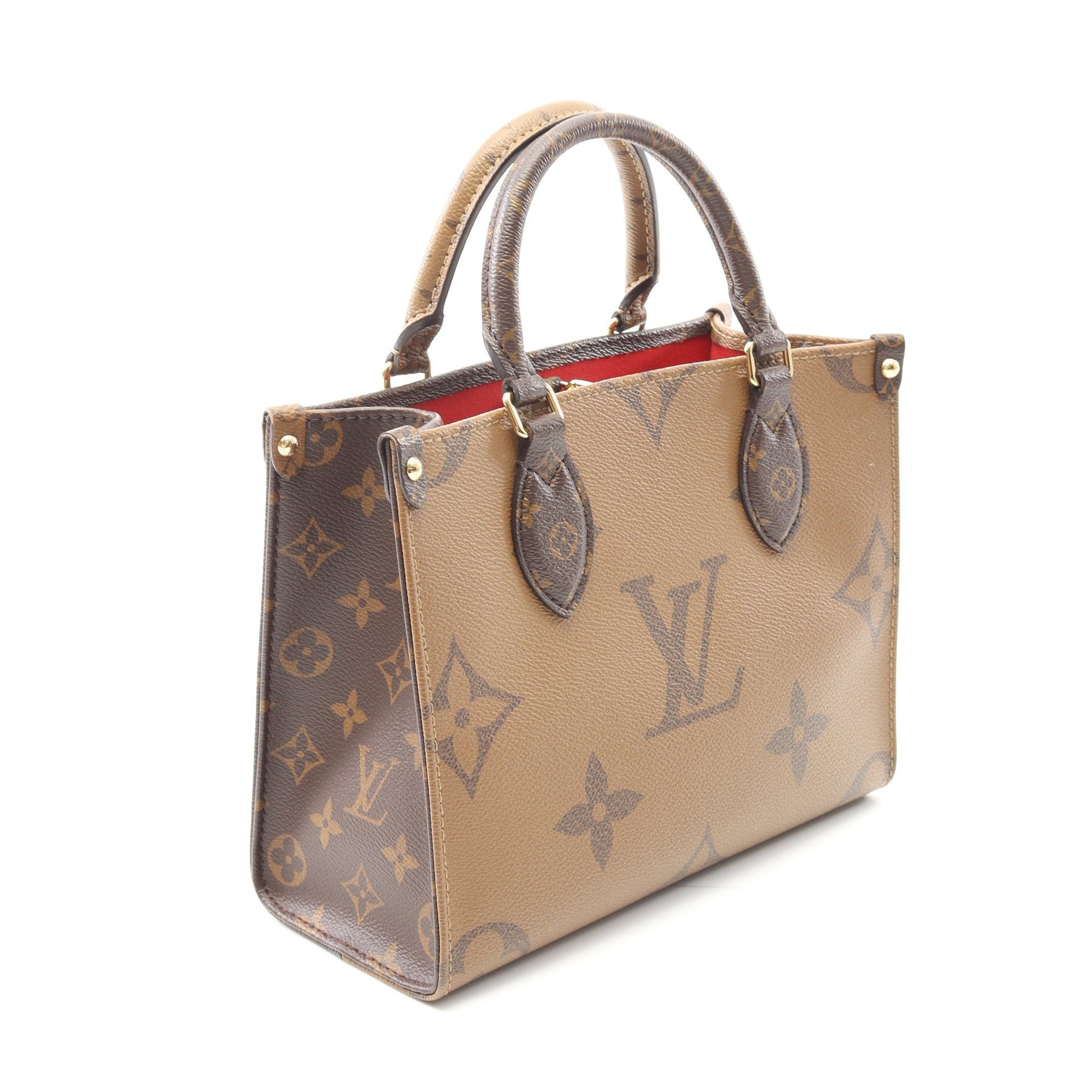 Louis Vuitton Louis Vuitton On-The-Go Pm Monogram Reverse Handbag Brown Beige Size ONE SIZE - 2 Thumbnail