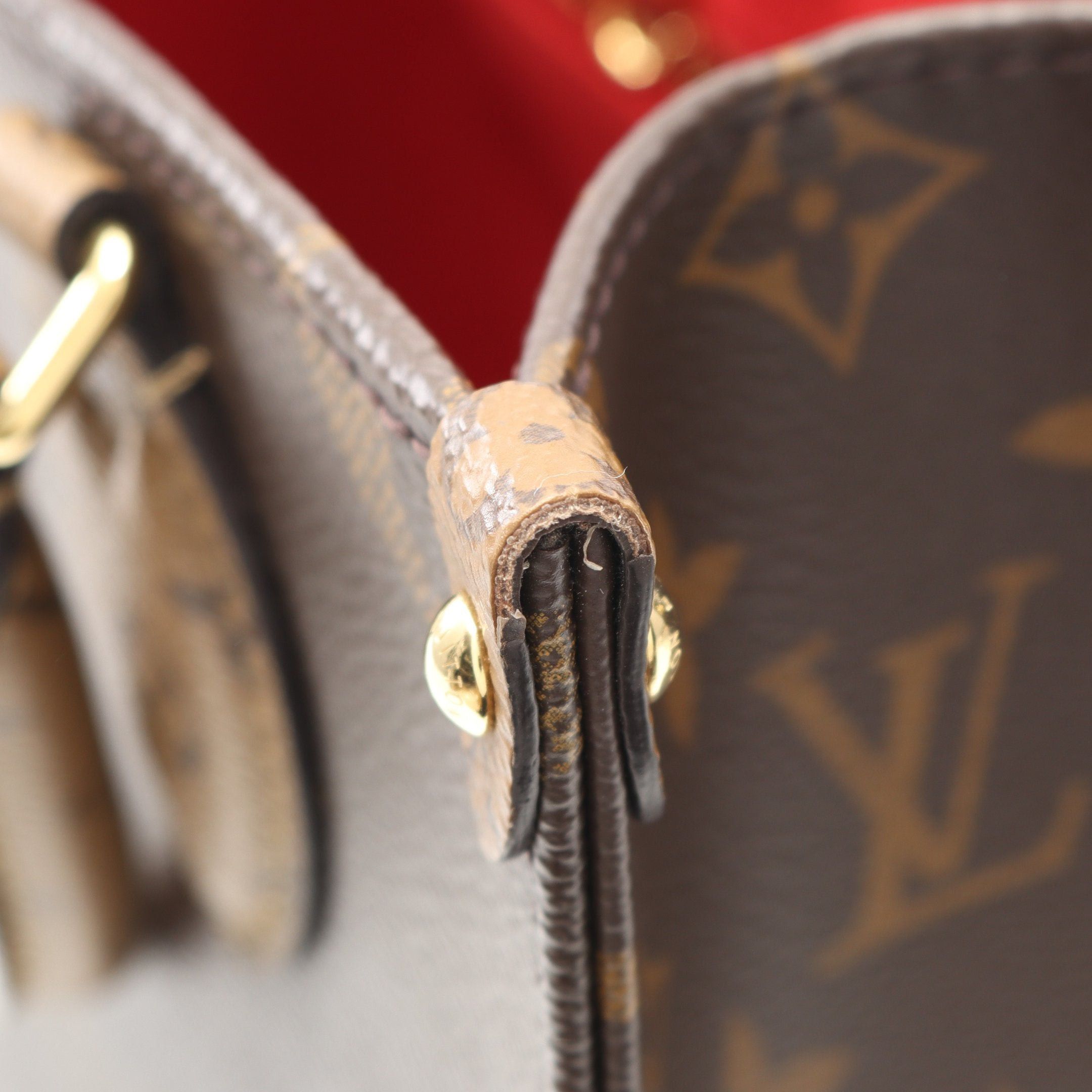 Louis Vuitton Louis Vuitton On-The-Go Pm Monogram Reverse Handbag Brown Beige Size ONE SIZE - 8 Thumbnail