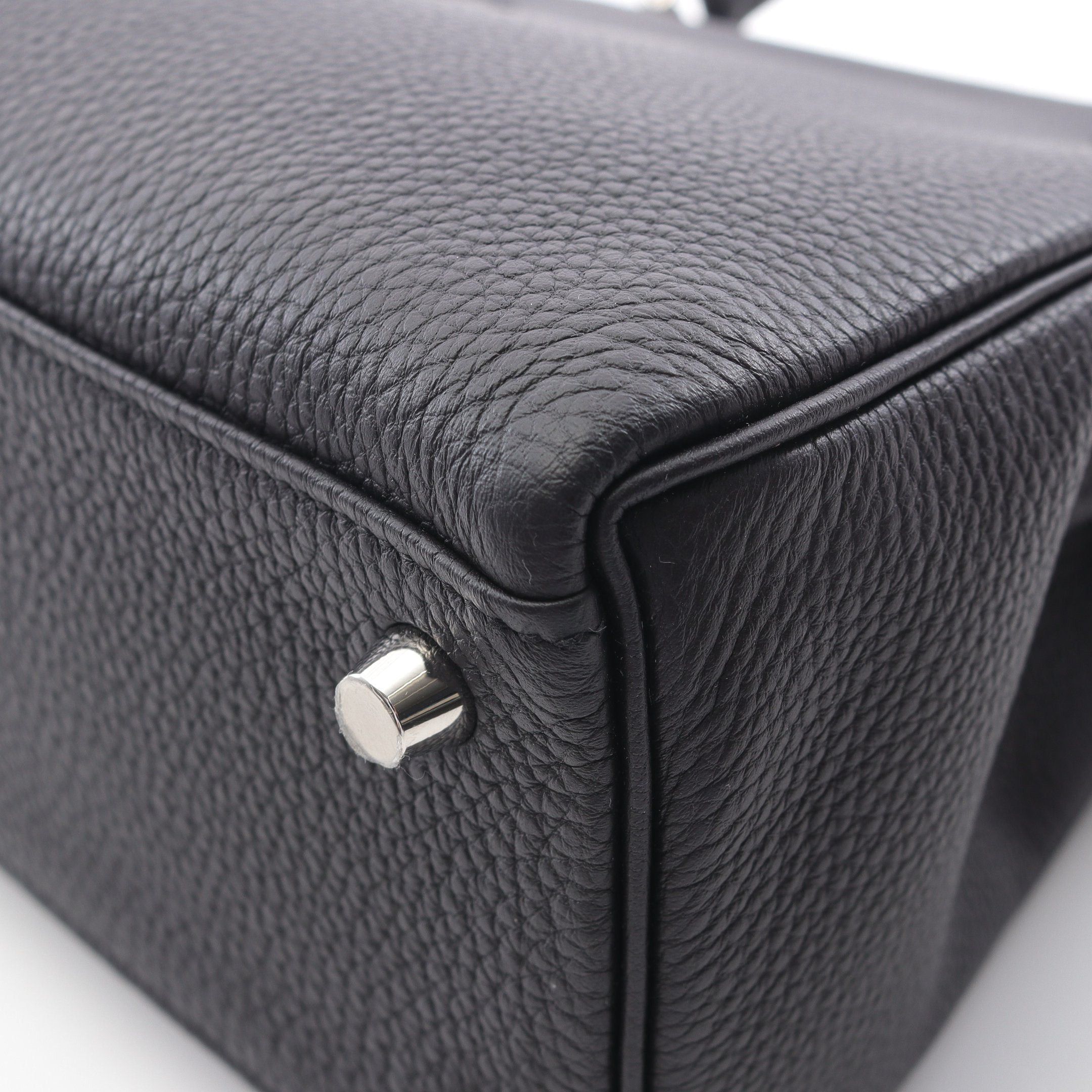 Hermes Hermes Kelly 25 Handbag Togo Black Silver Hardware B Stamp Size ONE SIZE - 8 Thumbnail
