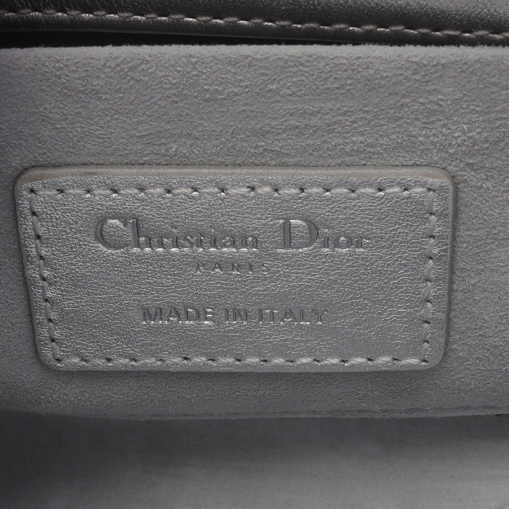 Dior Dior Lady Bag Small Handbag Leather Silver Size ONE SIZE - 4 Thumbnail