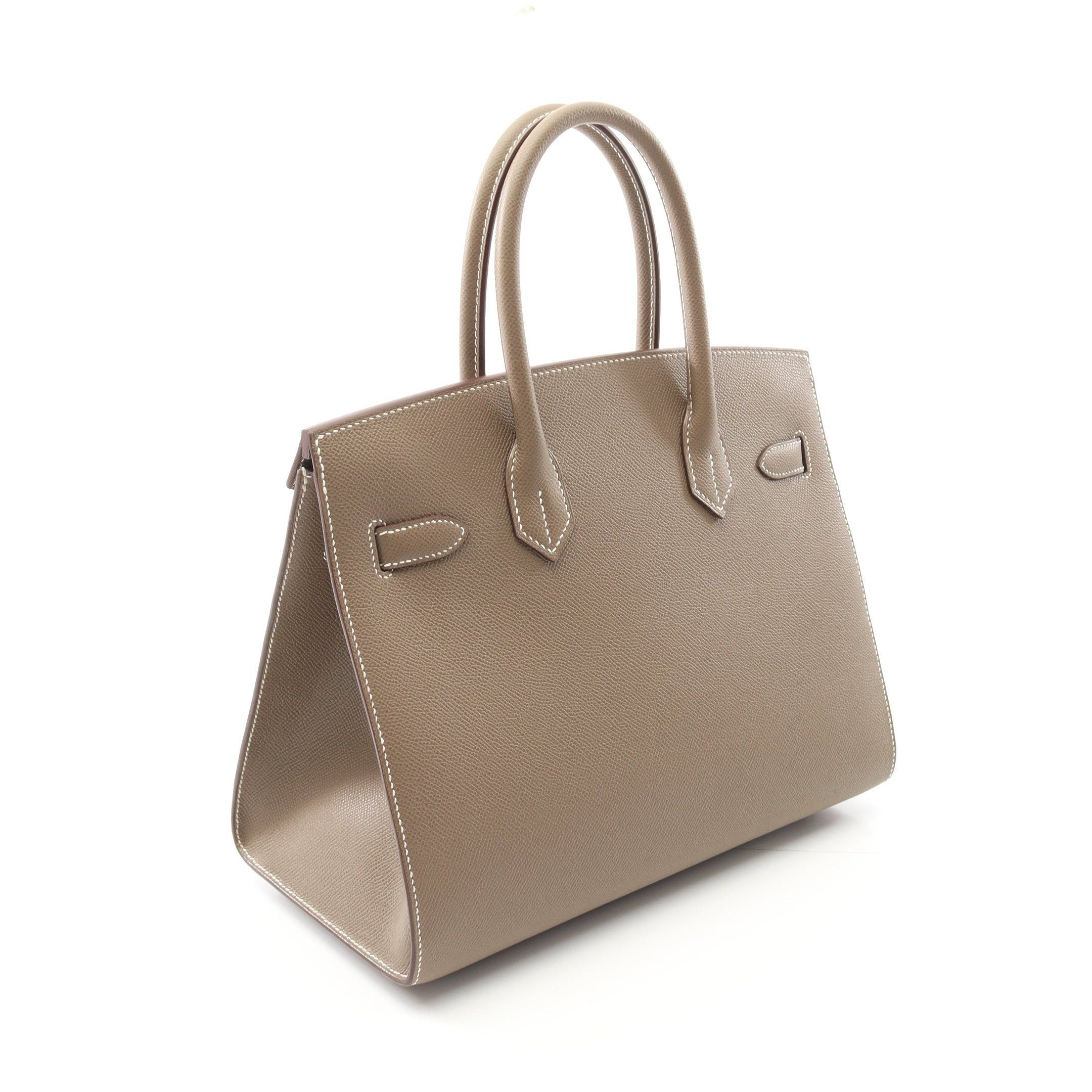 Hermes Hermes Birkin 30 Serie Etoupe Handbag Veau Epsom Gray Brown Silver Hardware K Stamp Size ONE SIZE - 2 Thumbnail
