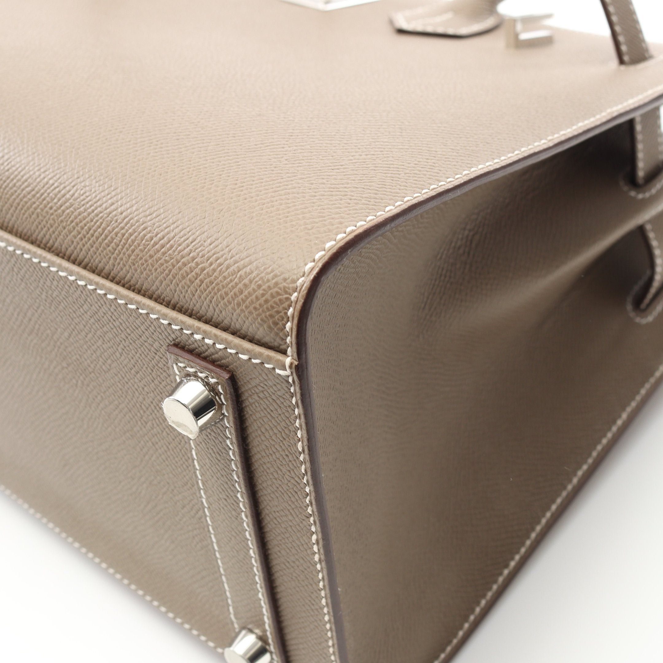 Hermes Hermes Birkin 30 Serie Etoupe Handbag Veau Epsom Gray Brown Silver Hardware K Stamp Size ONE SIZE - 6 Thumbnail