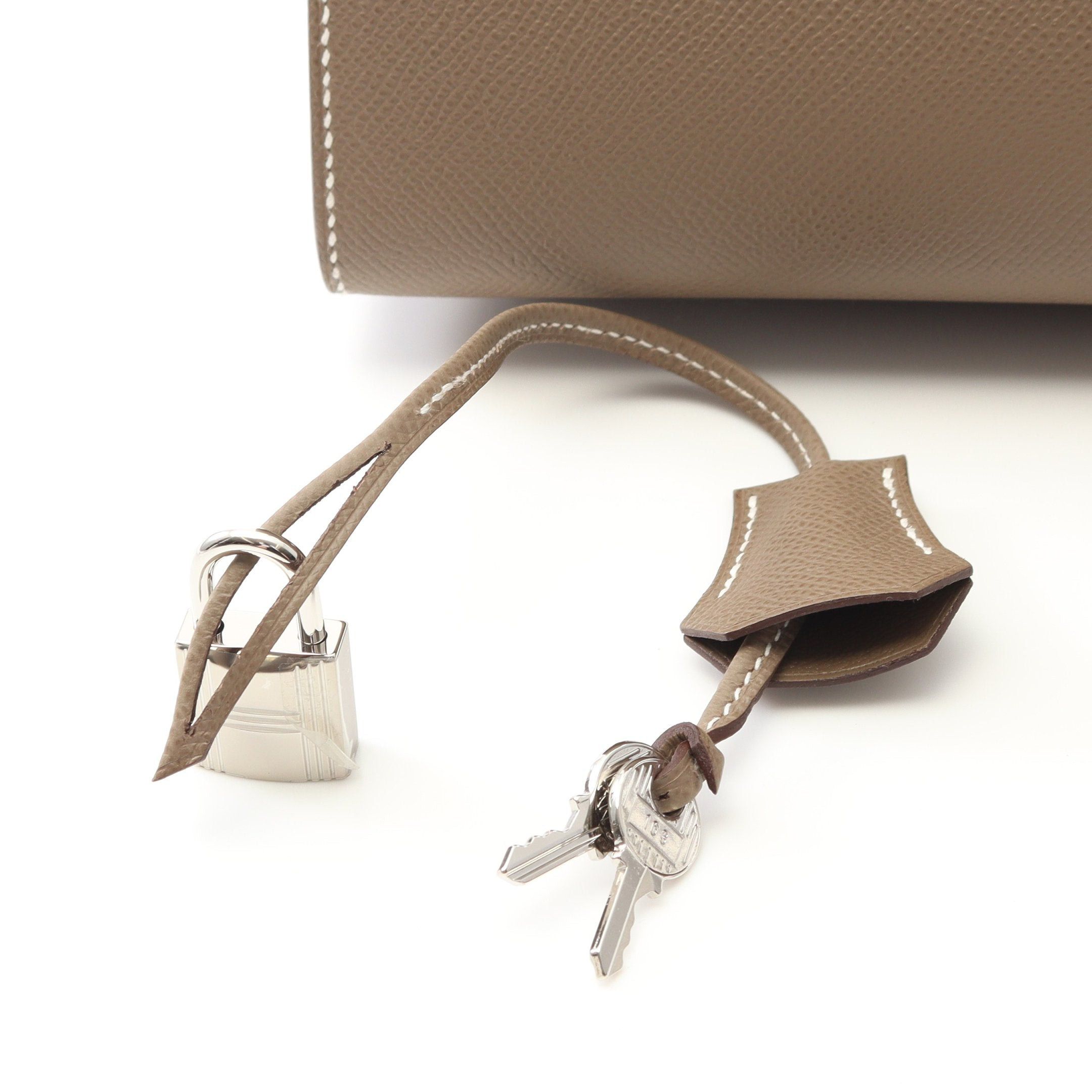 Hermes Hermes Birkin 30 Serie Etoupe Handbag Veau Epsom Gray Brown Silver Hardware K Stamp Size ONE SIZE - 5 Thumbnail