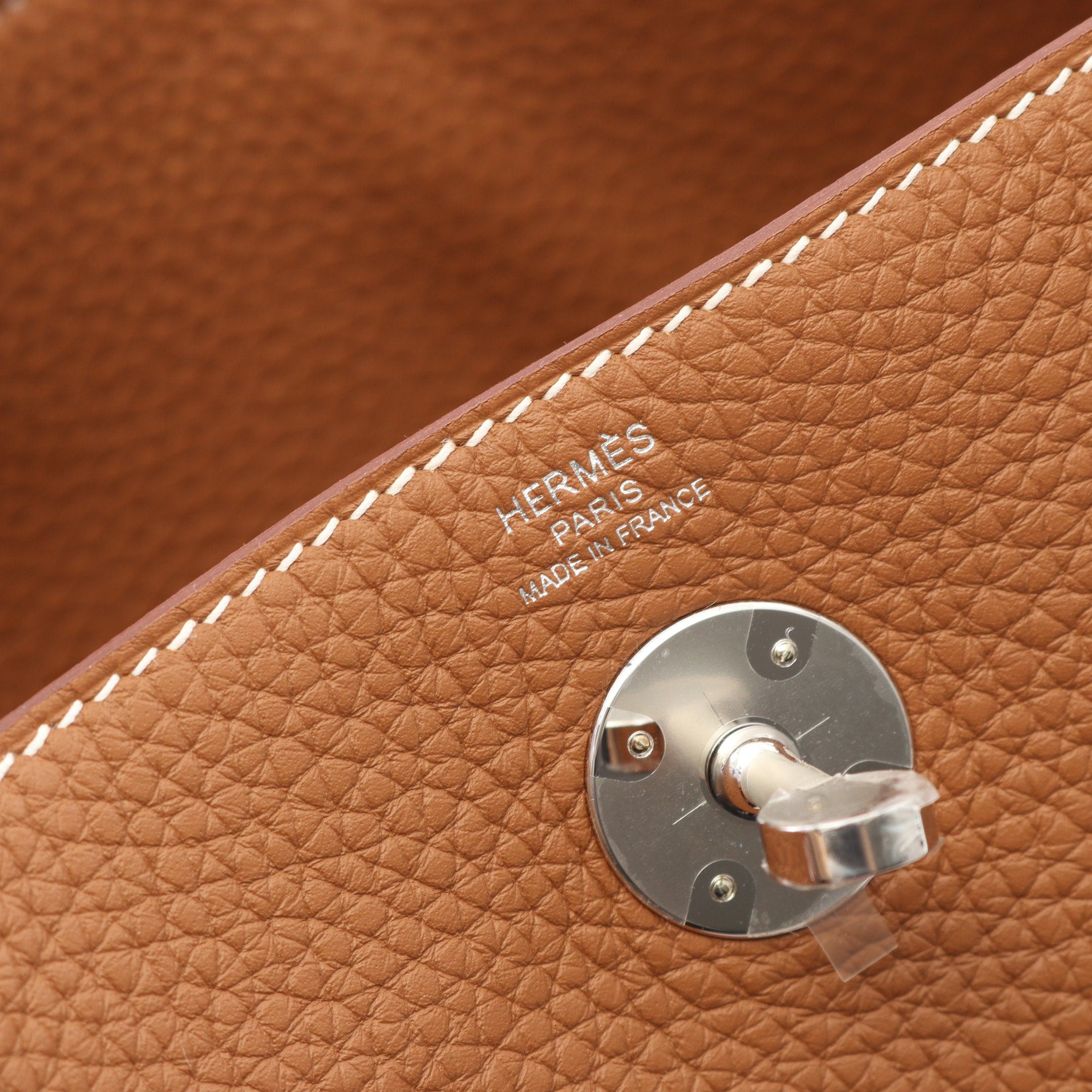 Hermes Hermes Lindy 26 Gold Shoulder Bag Clemence Leather Light Brown Silver Hardware K Stamp Size ONE SIZE - 4 Thumbnail