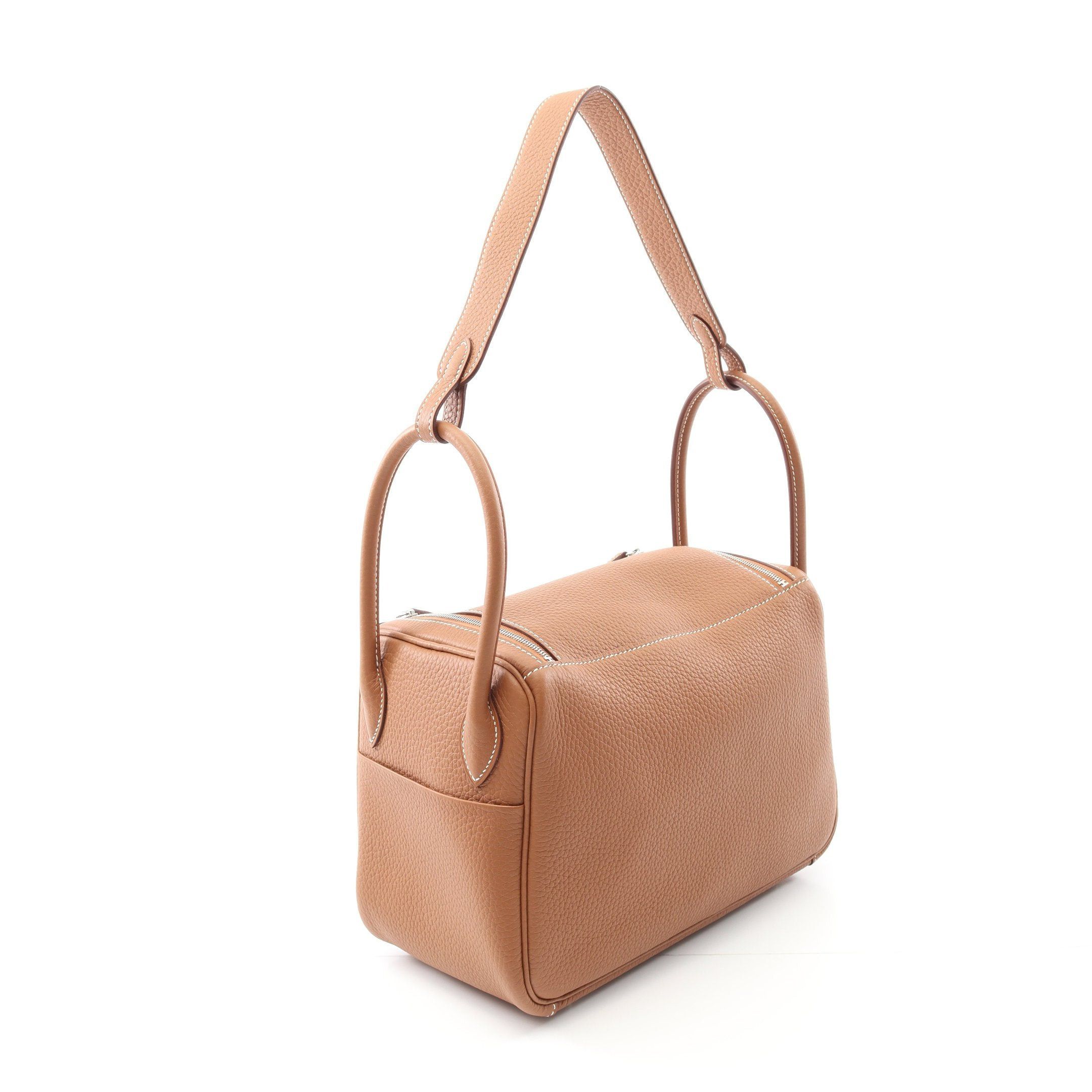 Hermes Hermes Lindy 26 Gold Shoulder Bag Clemence Leather Light Brown Silver Hardware K Stamp Size ONE SIZE - 2 Thumbnail