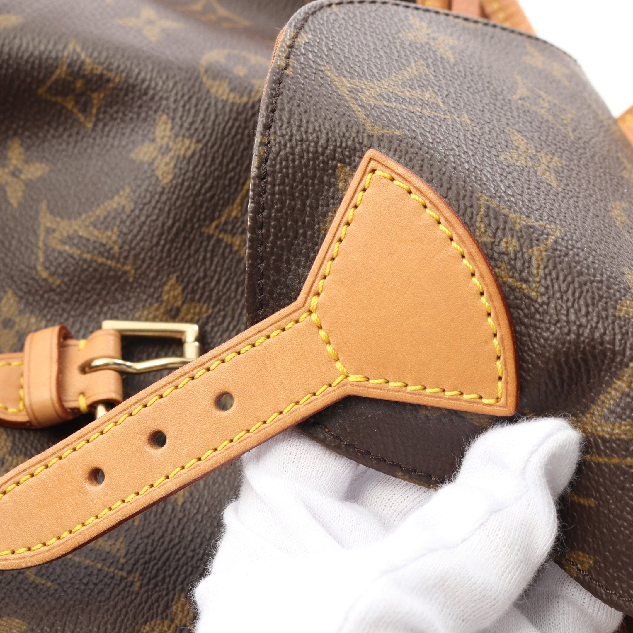 Louis Vuitton Louis Vuitton Montsouris Mm Monogram Backpack Rucksack Leather Brown Size ONE SIZE - 9 Thumbnail