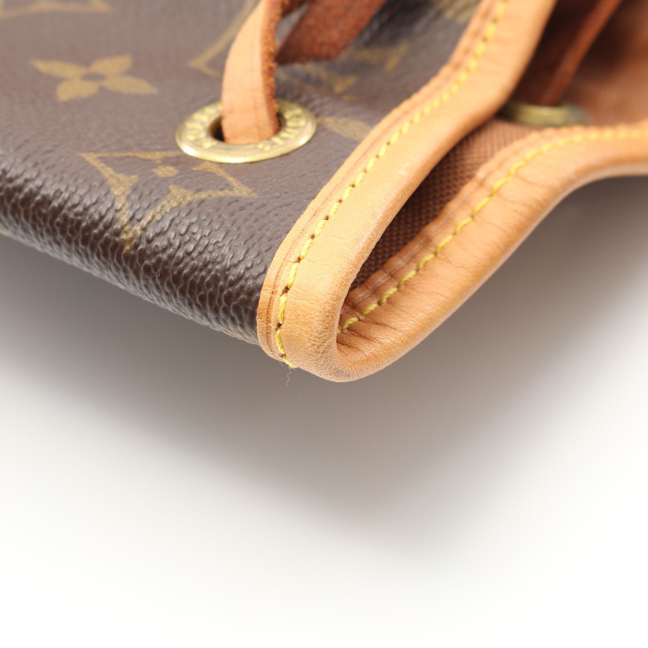 Louis Vuitton Louis Vuitton Montsouris Mm Monogram Backpack Rucksack Leather Brown Size ONE SIZE - 8 Thumbnail