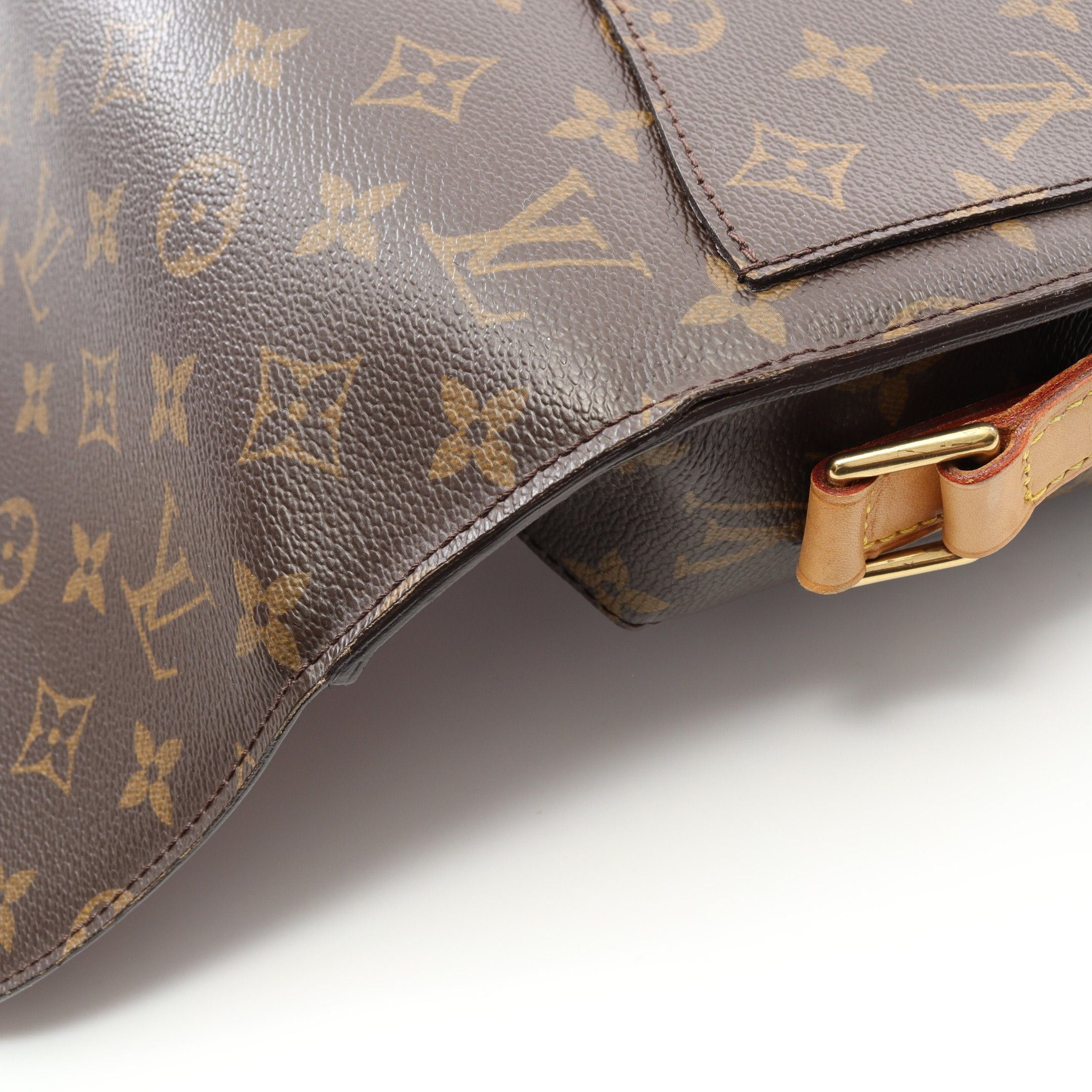 Louis Vuitton Louis Vuitton Sun Crew Gm Monogram Shoulder Bag Leather Brown Size ONE SIZE - 9 Thumbnail