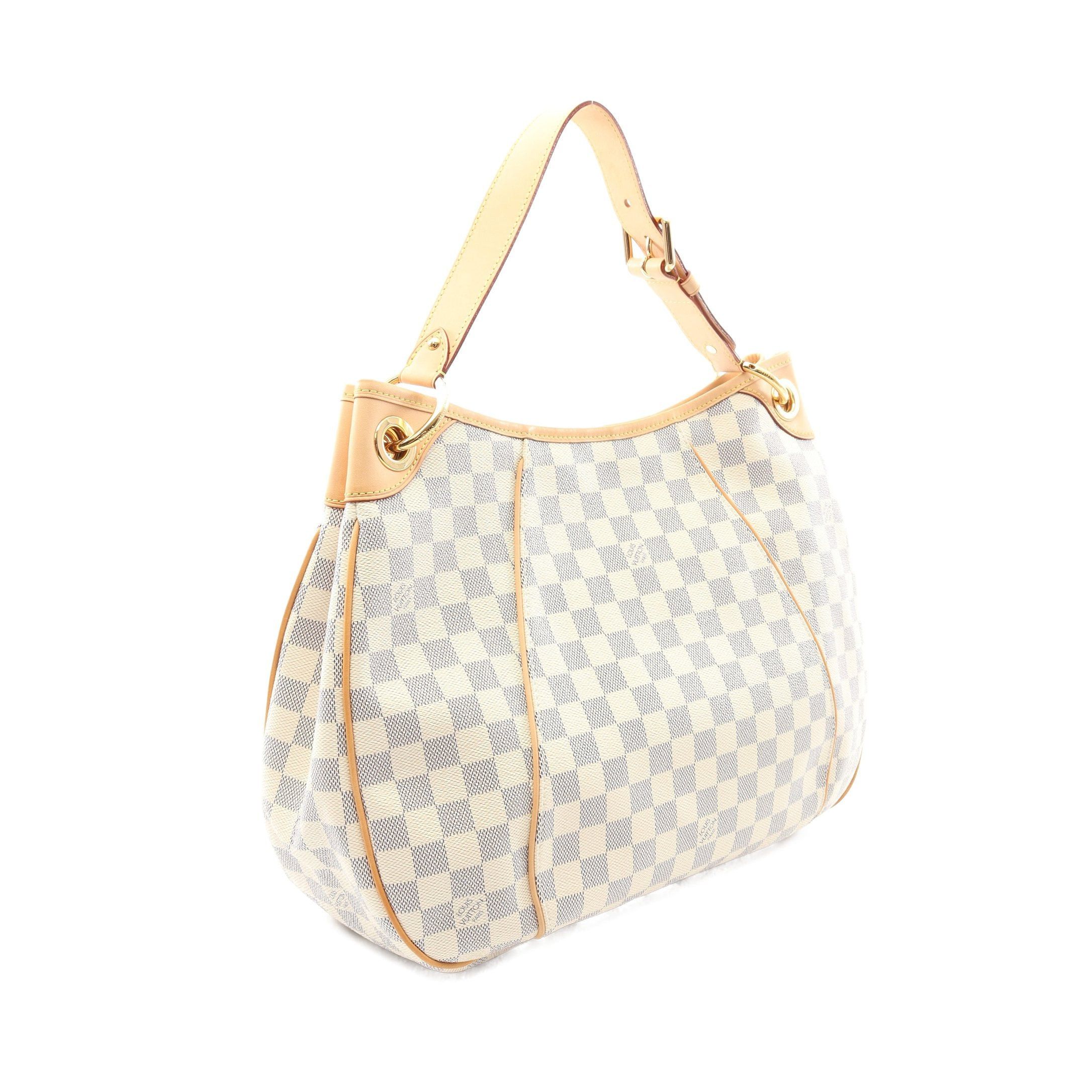 Louis Vuitton Louis Vuitton Galliera Pm Damier Azur One Shoulder Bag Leather White Size ONE SIZE - 2 Thumbnail