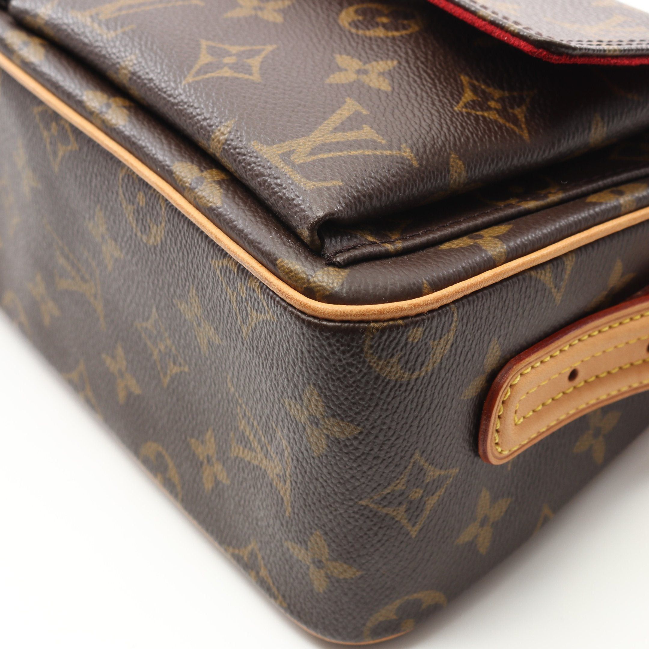 Louis Vuitton Louis Vuitton Vivacite Mm Monogram Shoulder Bag Leather Brown Size ONE SIZE - 6 Thumbnail