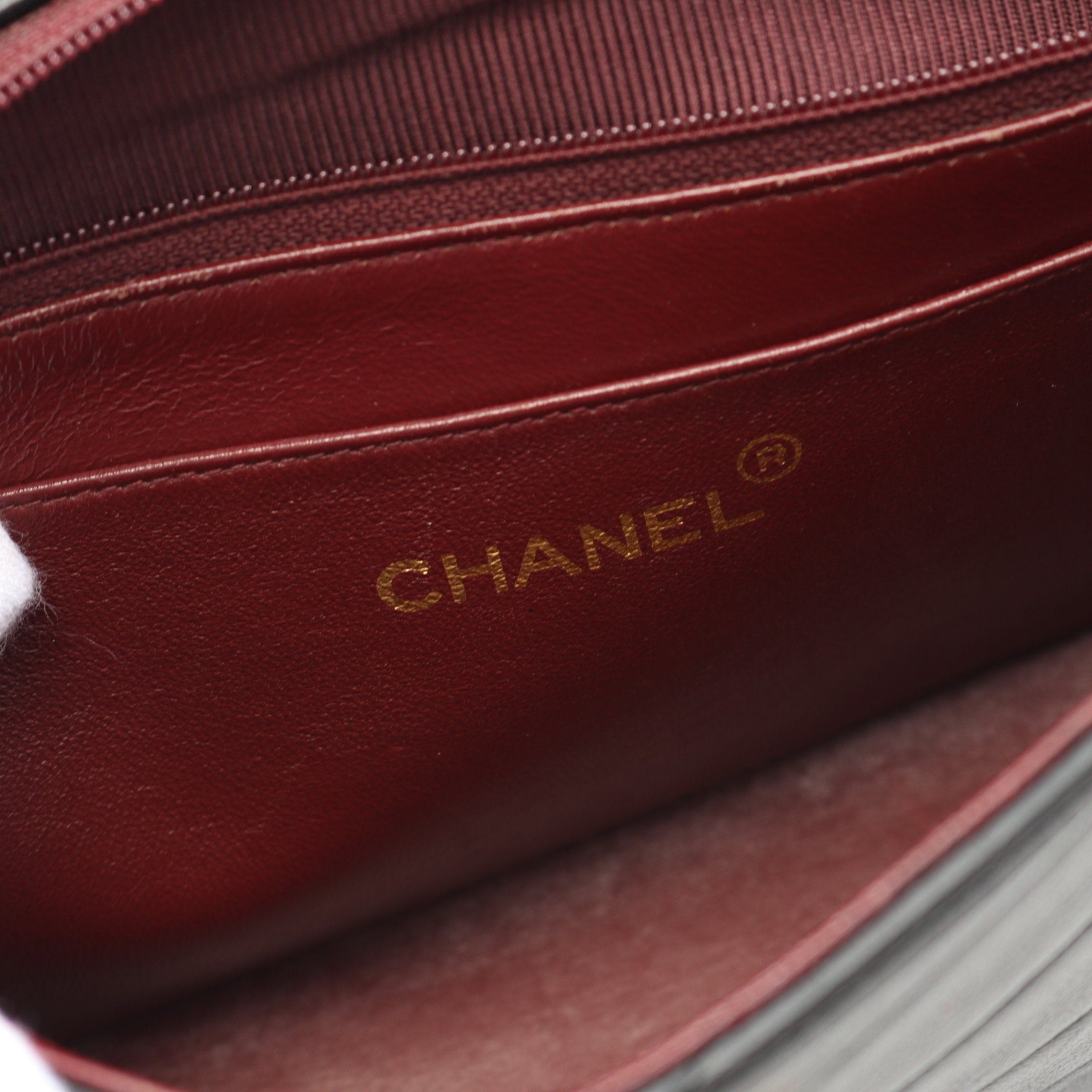 Chanel Chanel Bias Stitch Double Chain Shoulder Bag Lambskin Black Gold Hardware Size ONE SIZE - 4 Thumbnail