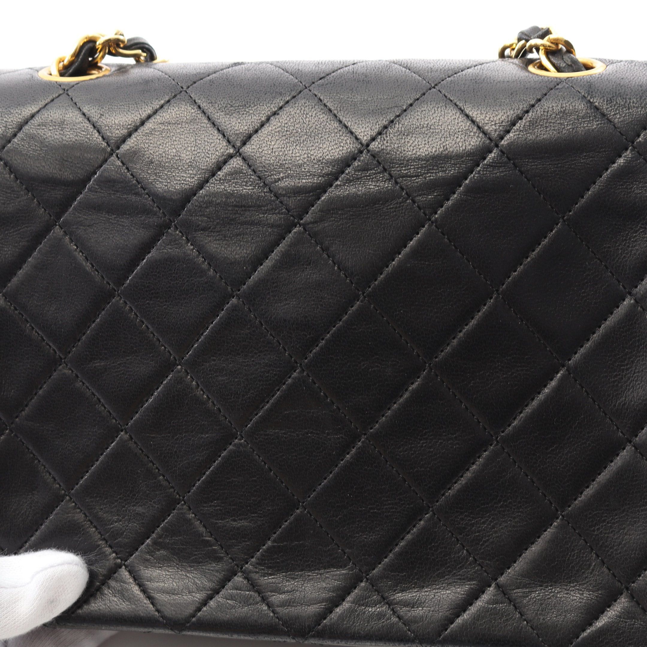 Chanel Chanel Matelasse Chain Shoulder Bag Lambskin Black Gold Hardware Size ONE SIZE - 11 Thumbnail