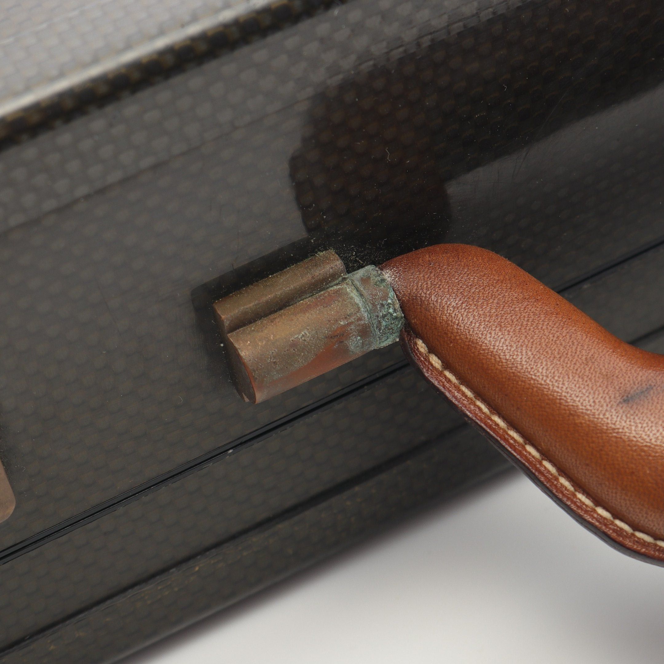 Hermes Hermes Espace Pm Briefcase Carbon Fiber Veau Chamonix Dark Gray Gold Hardware Size ONE SIZE - 7 Thumbnail