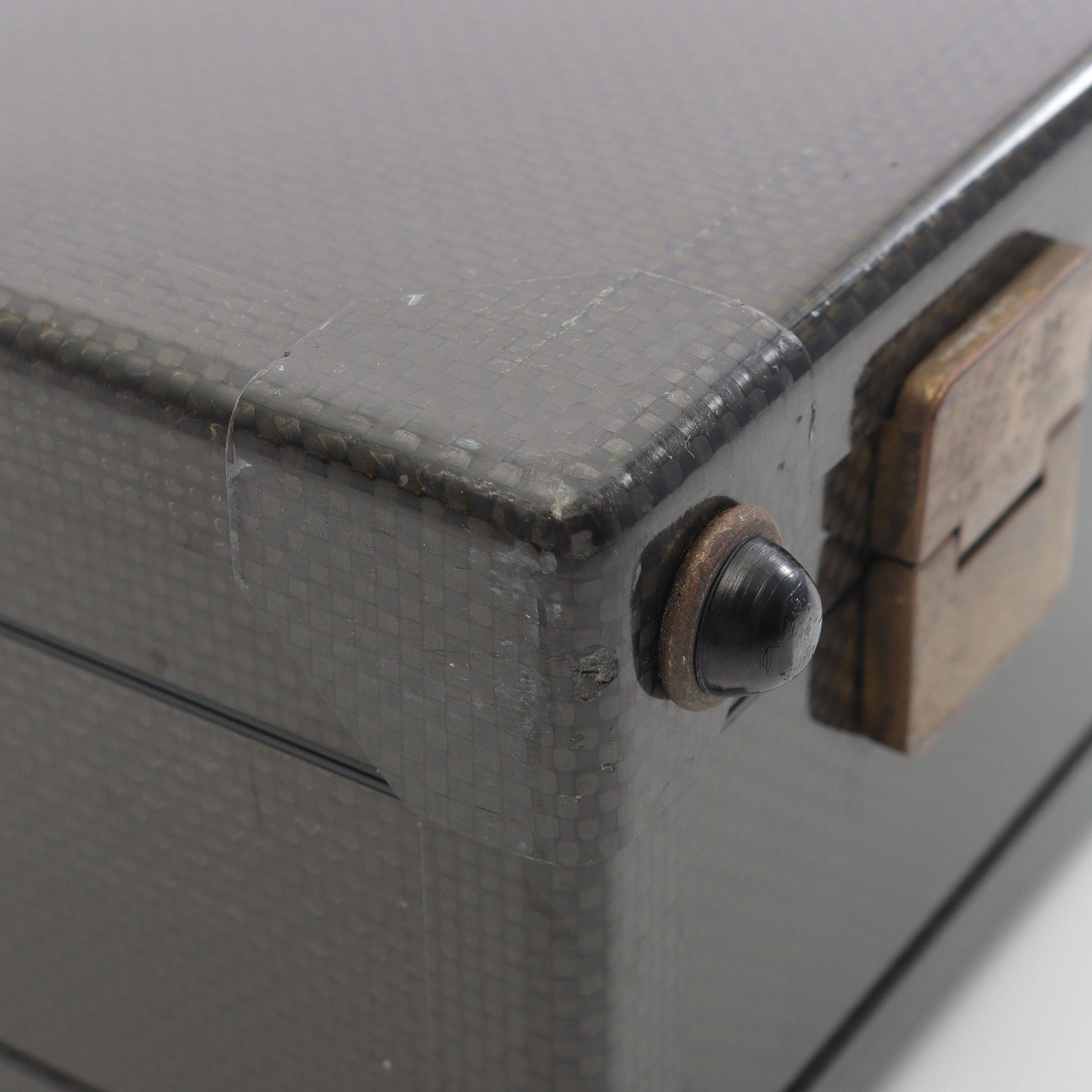 Hermes Hermes Espace Pm Briefcase Carbon Fiber Veau Chamonix Dark Gray Gold Hardware Size ONE SIZE - 12 Thumbnail